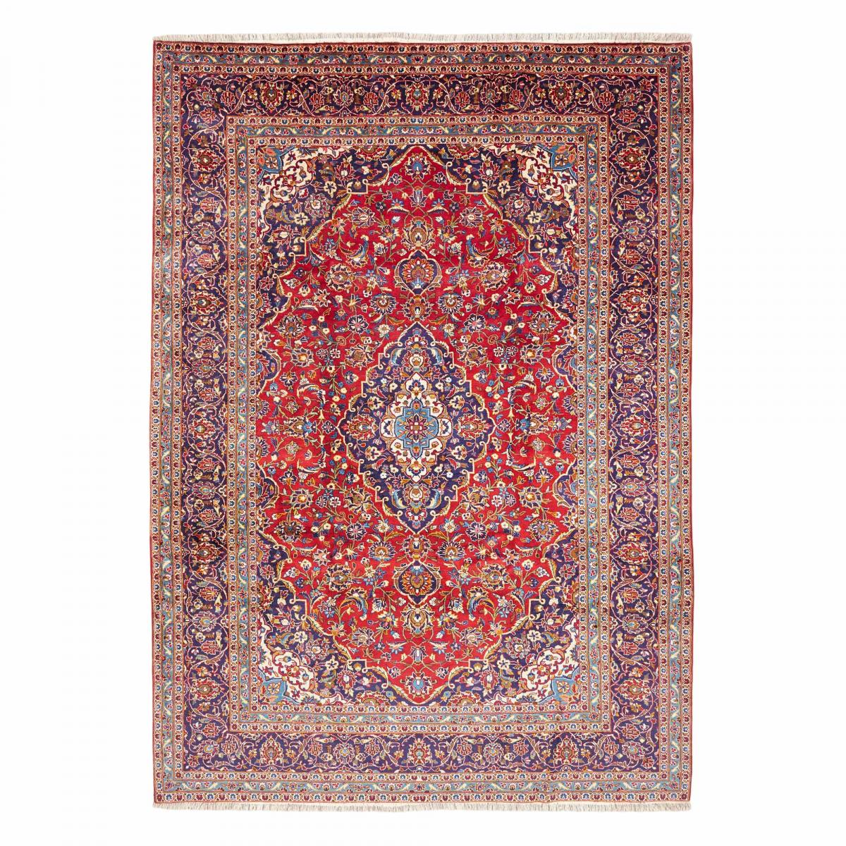 Tapis d'orient, motif oriental, noué main en laine, ARDAKAN 7 rouge, beige, bleu, UN AMOUR DE TAPIS