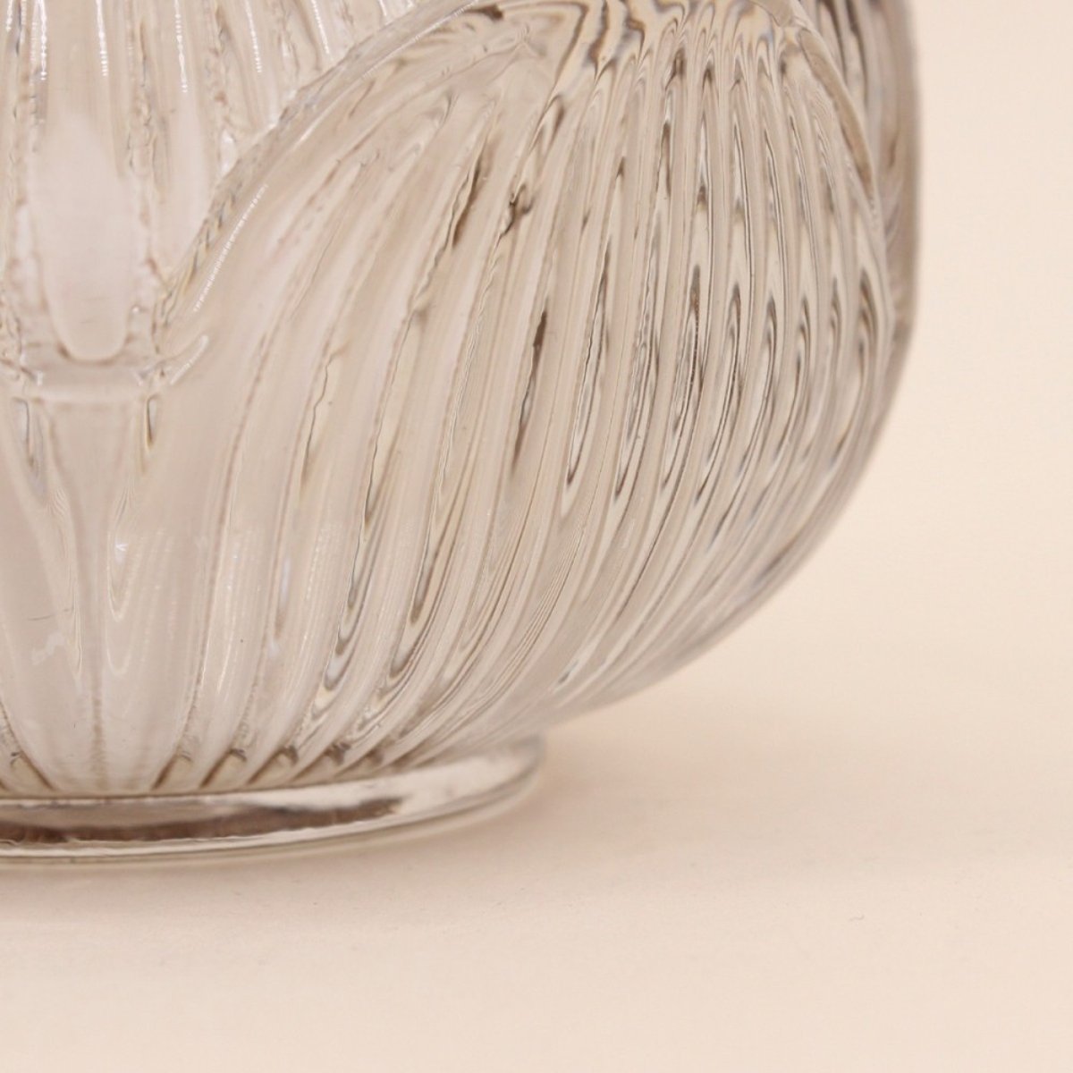 Photophore en verre forme fleur 11cm rose, ORNAMI