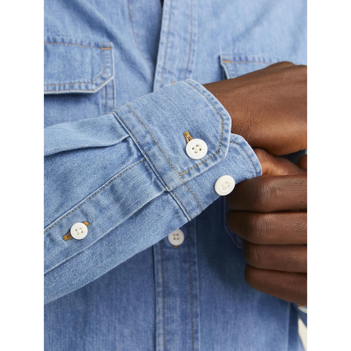 Chemise En Denim light blue denim, JACK & JONES