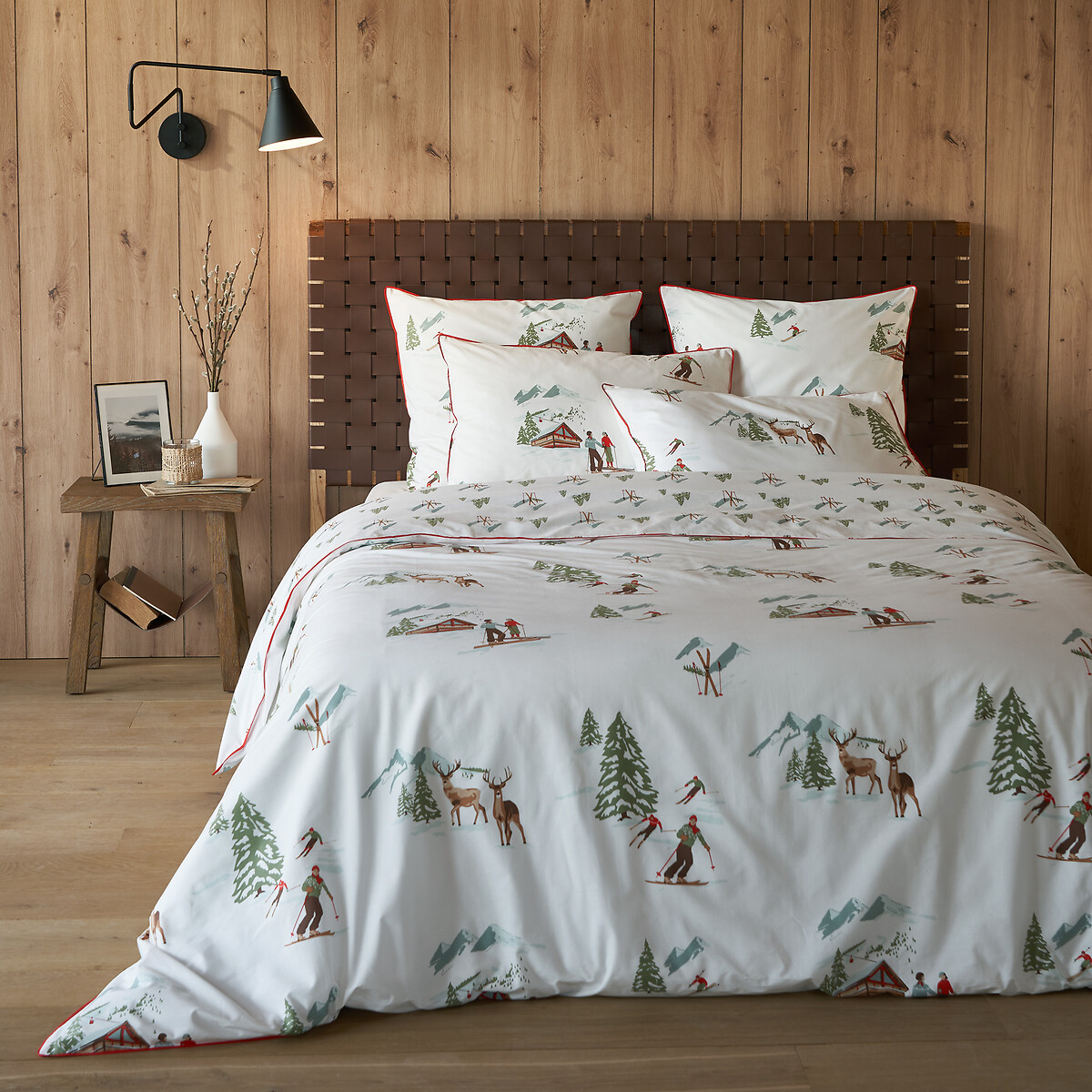 Alps Pillowcase in Cotton Percale printed, LA REDOUTE INTERIEURS