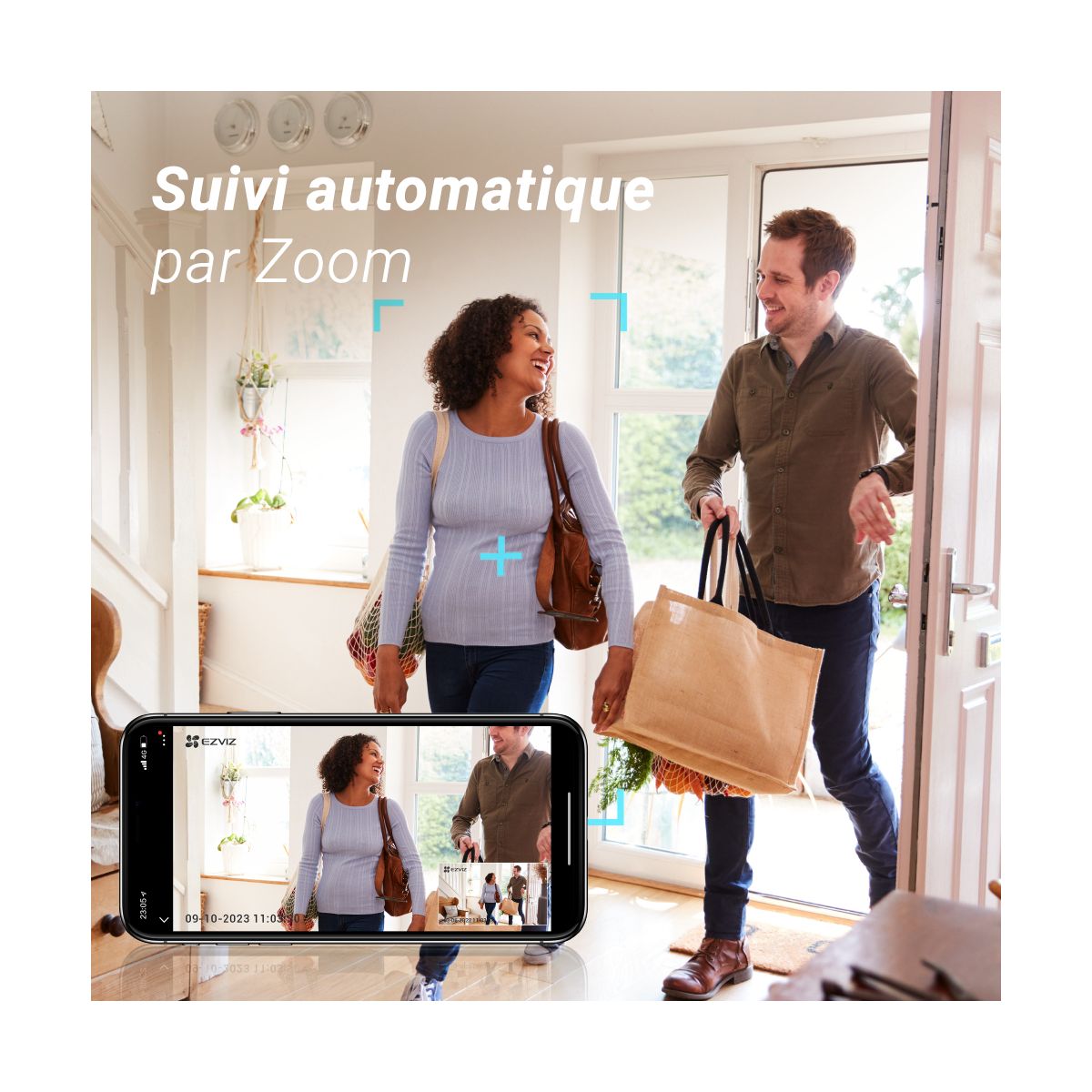 Caméra de surveillance H6C PRO 3K couleur unique, EZVIZ