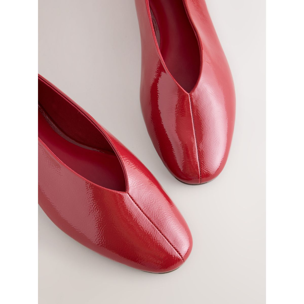 Ballerines à empeigne haute forever comfort® rouge, NEXT