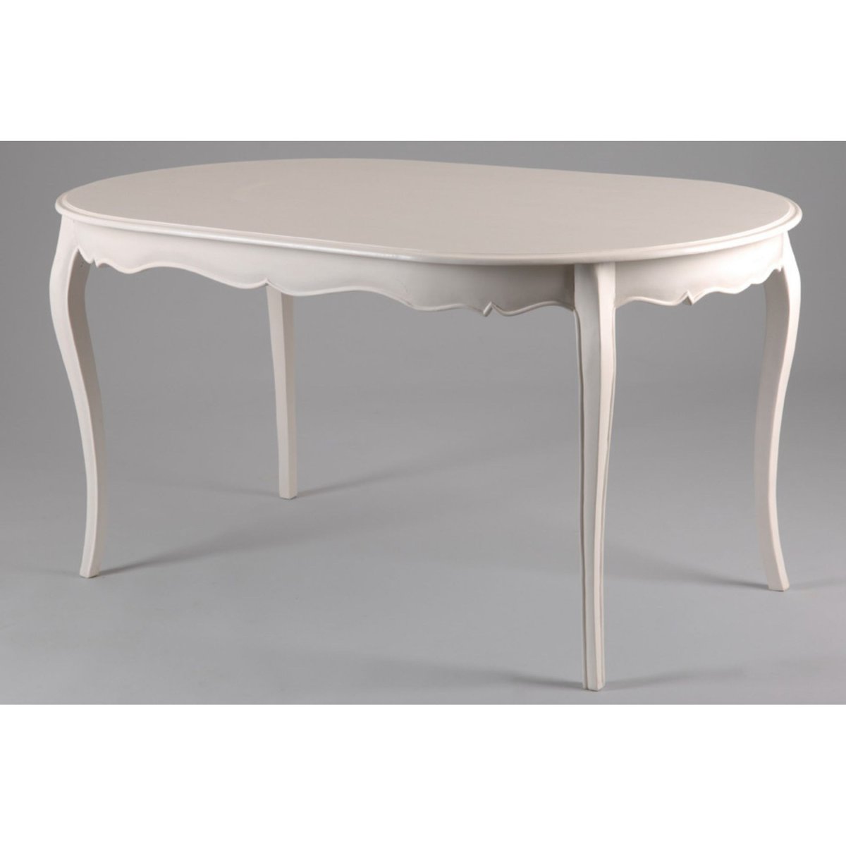 Table de salle à manger ovale L150 - MURIANE blanc, HELLIN, DEPUIS 1862
