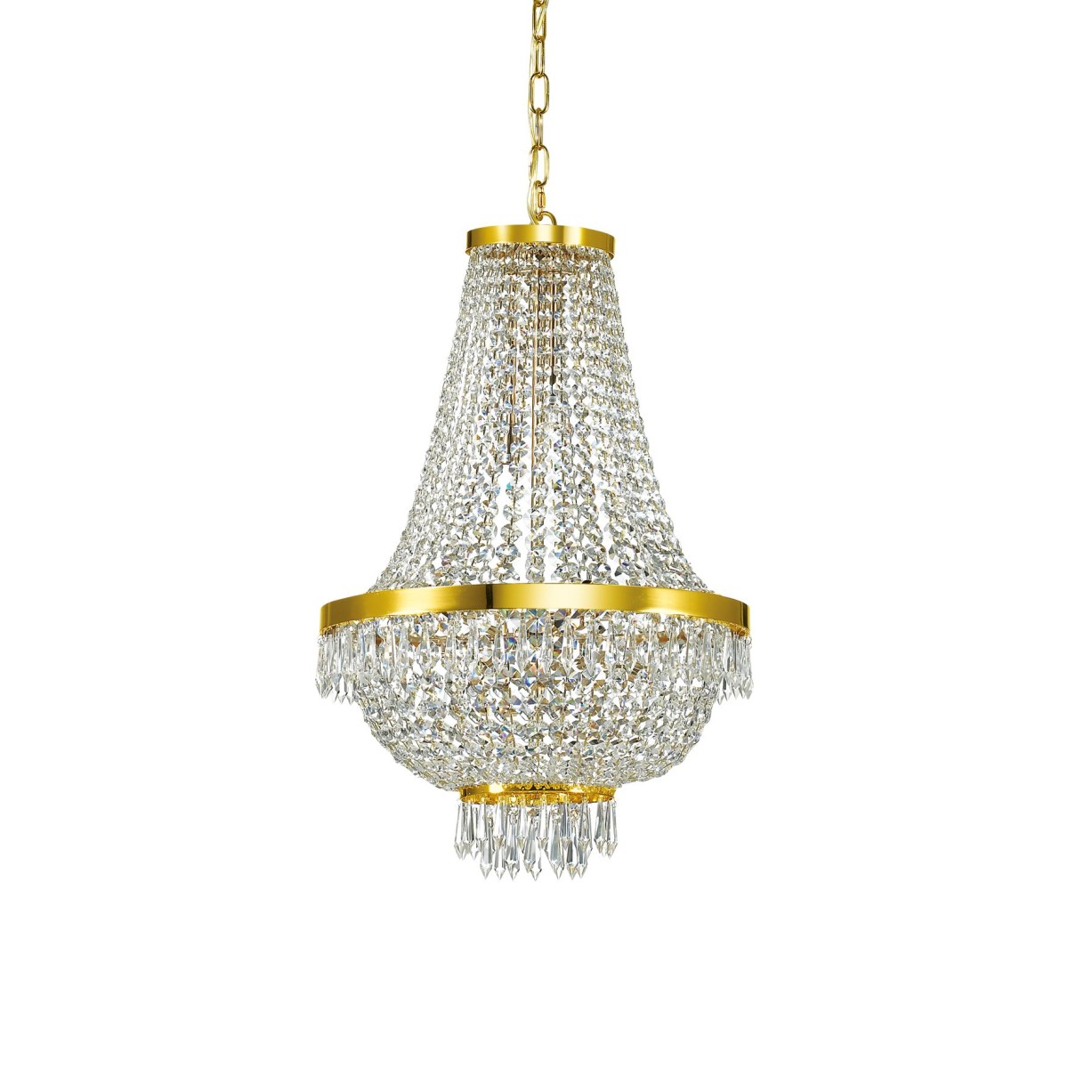 Lustre CAESAR or dorée, IDEAL LUX