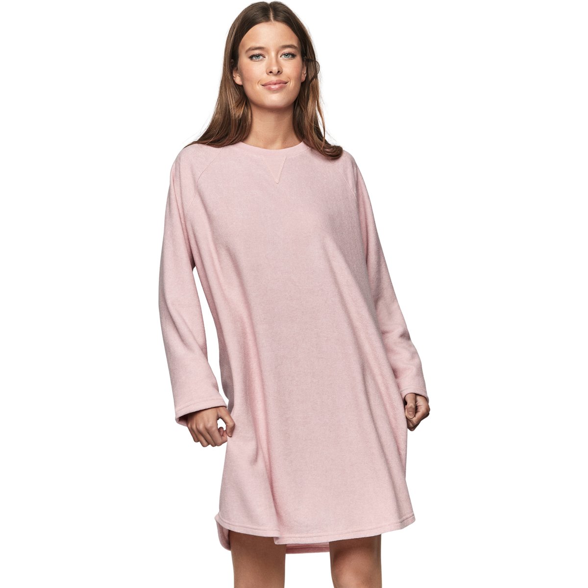 Chemise de nuit manches longues P103 CUDDLY rose, SELMARK