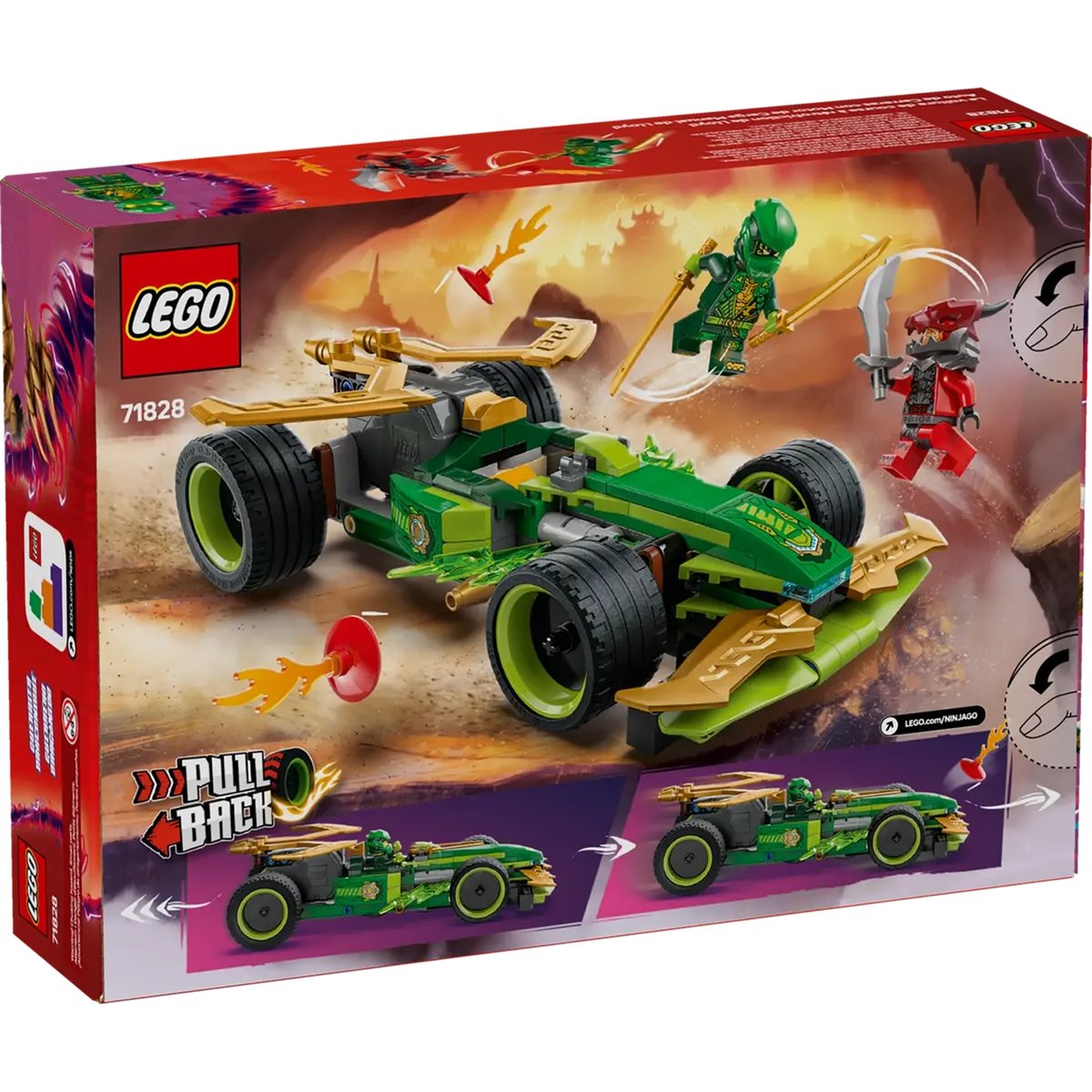 LEGO NINJAGO - La voiture de course à rétrofriction de Lloyd - 71828 multicolore, LEGO
