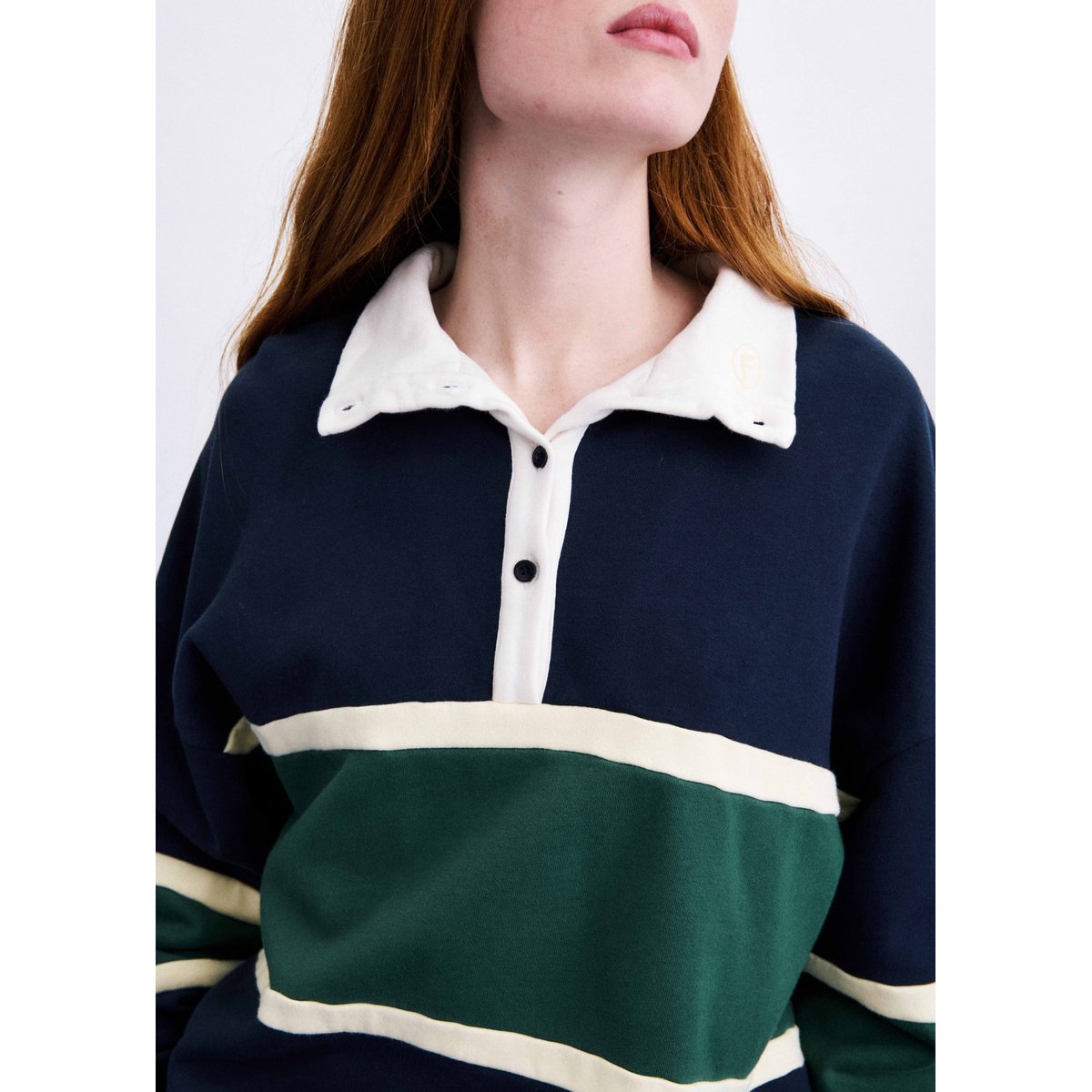 Sweatshirt Exmoor en coton EXMOOR bleu marine, FRNCH
