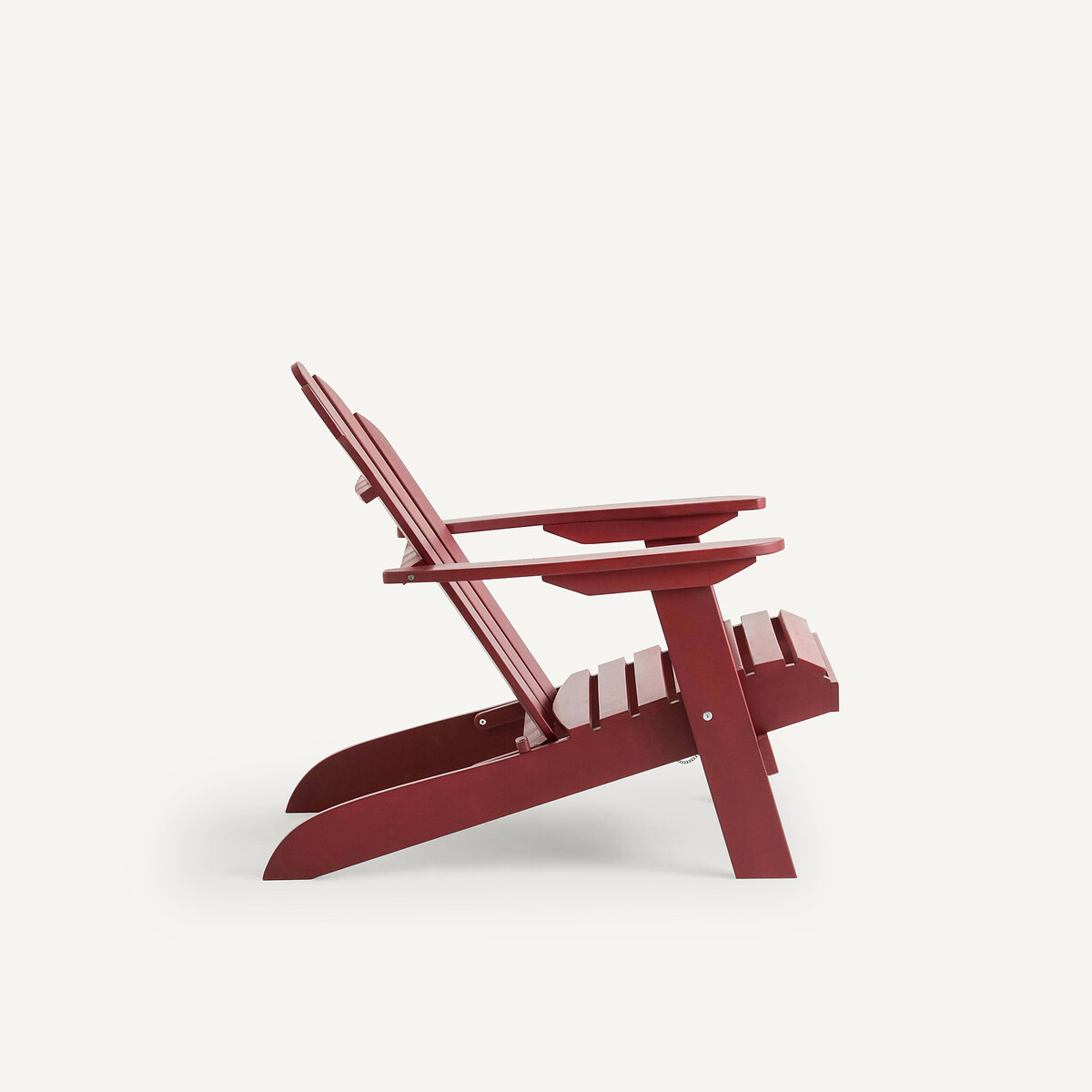 Sillón de jardín Théodore, estilo Adirondack rojo burdeos, AM.PM