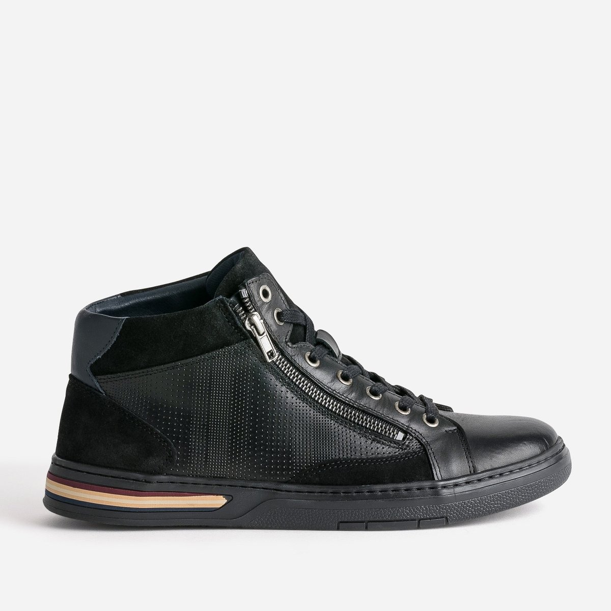 Basket en cuir DIDIER noir, ERAM
