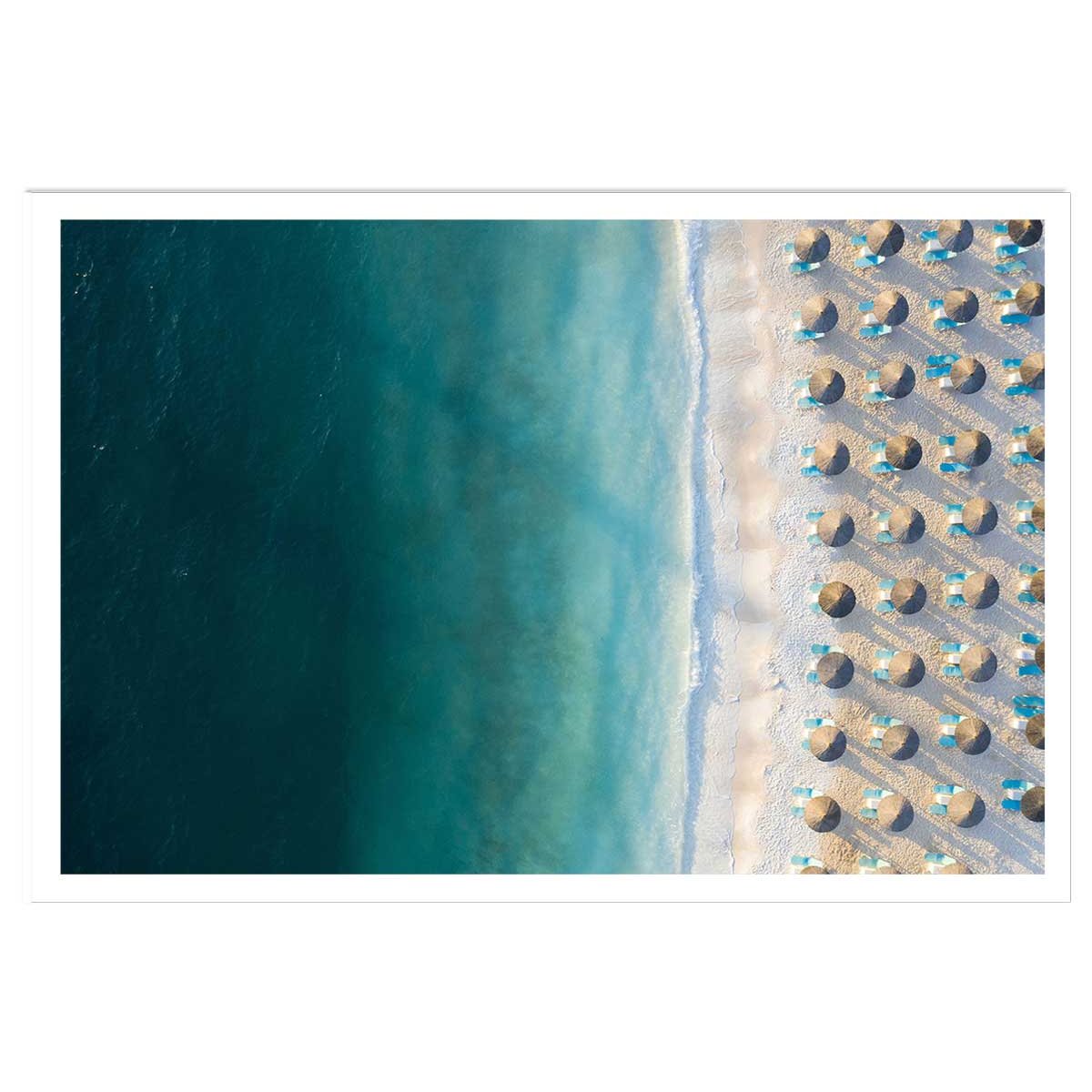 Poster bleu pacifique affiche seule, HEXOA