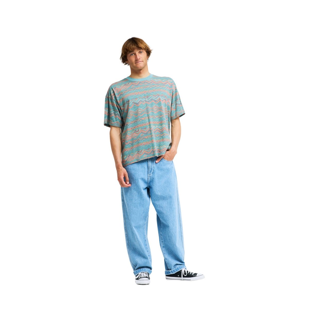Haut manches courtes PAINT RACK vert blue haze, BILLABONG