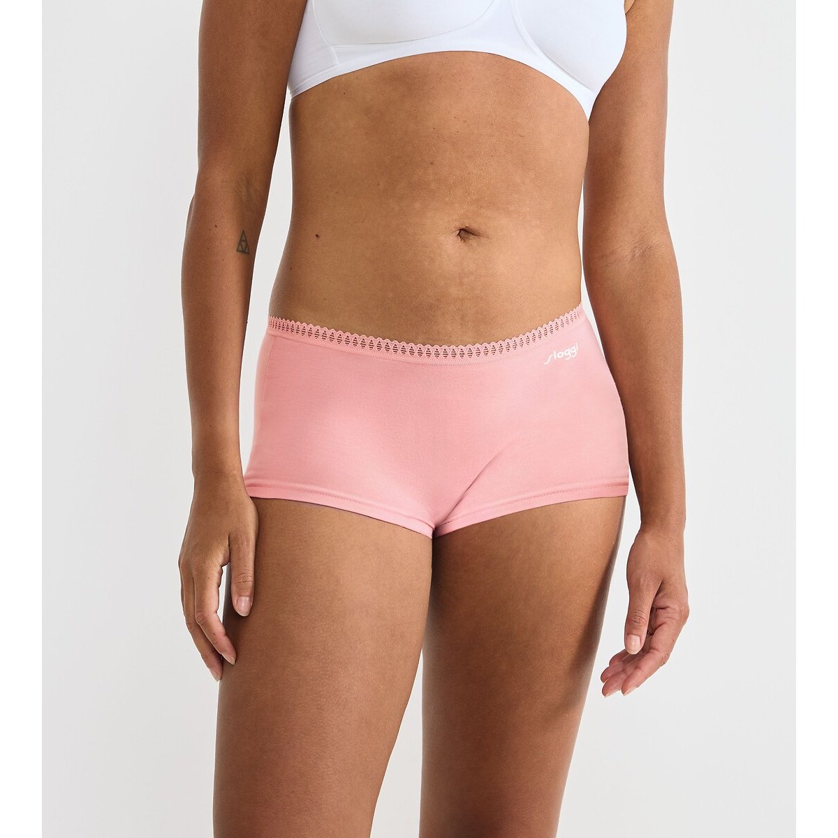 Lot de 3 boxers en coton Go Crush rose + rose clair + imprimé rose, SLOGGI