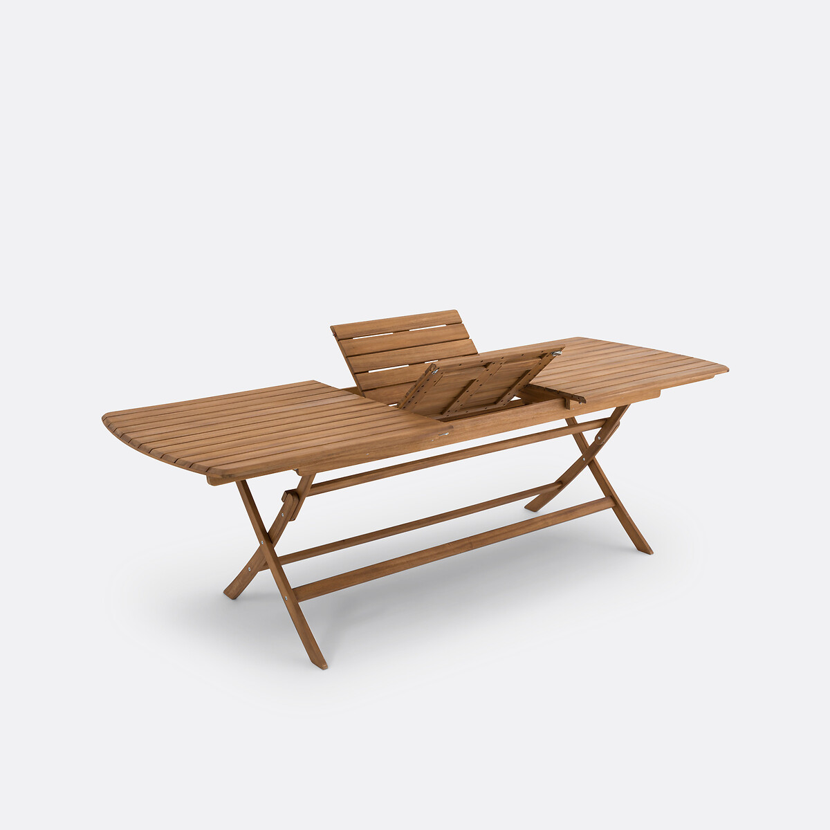 Mesa de jardín plegable extensible, Palera acacia, LA REDOUTE INTERIEURS