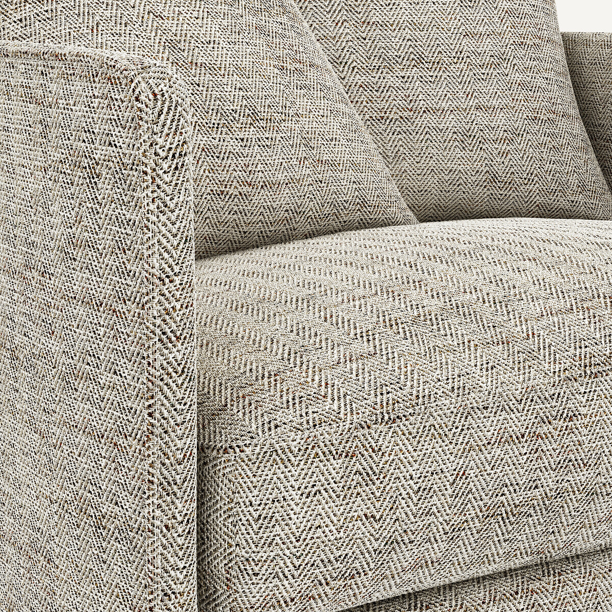 Fauteuil chevron moucheté, Lazare lin, AM.PM