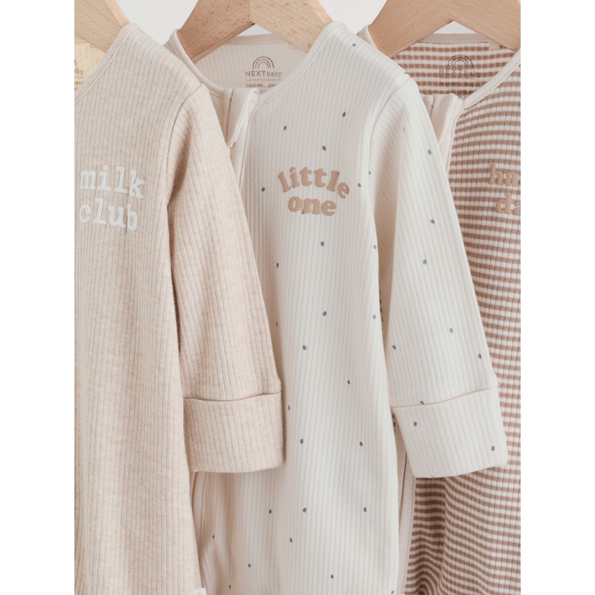 Dors-bien à zip double sens bébé, lot de 3 milkclub neutre, NEXT