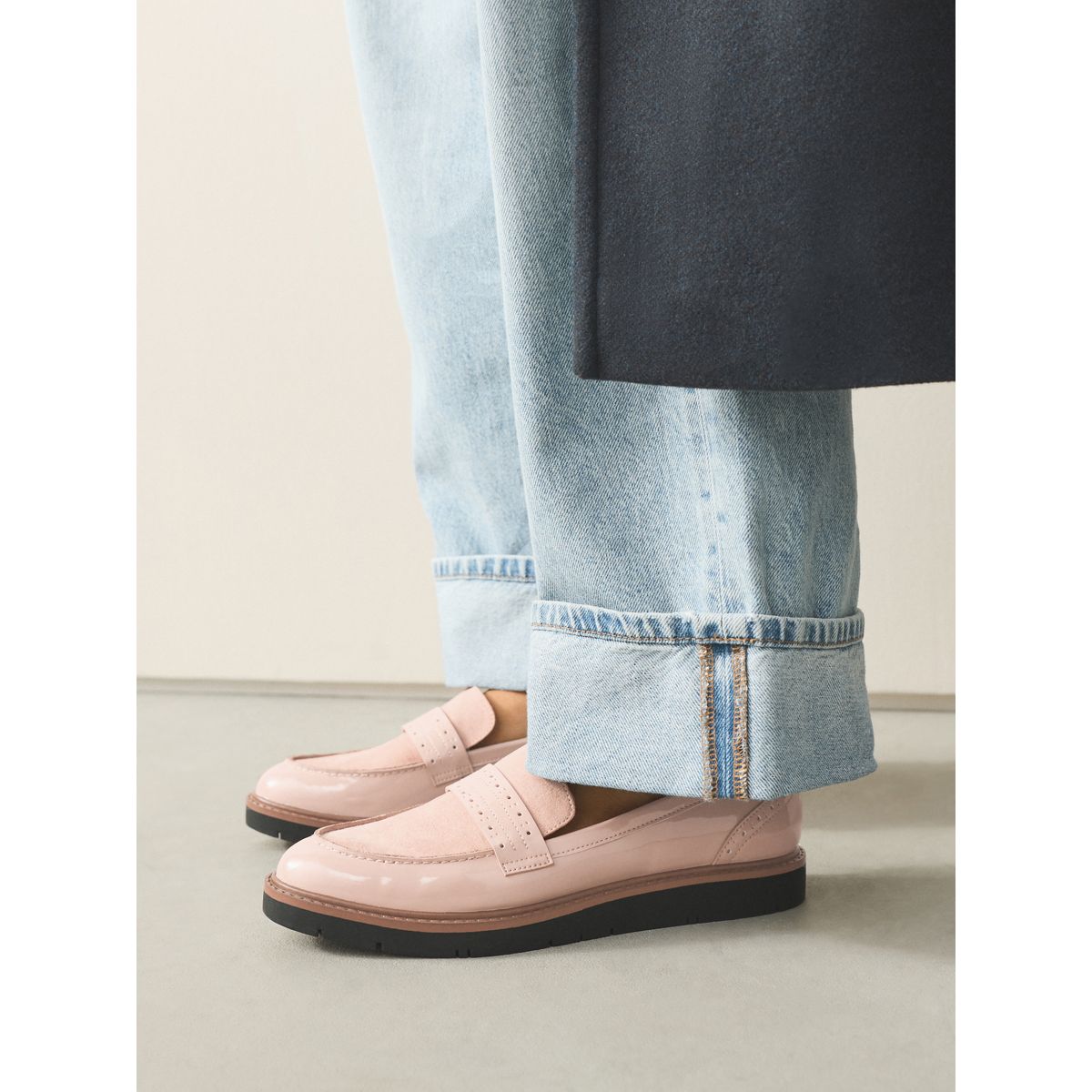 Mocassins richelieu forever comfort® rose, NEXT