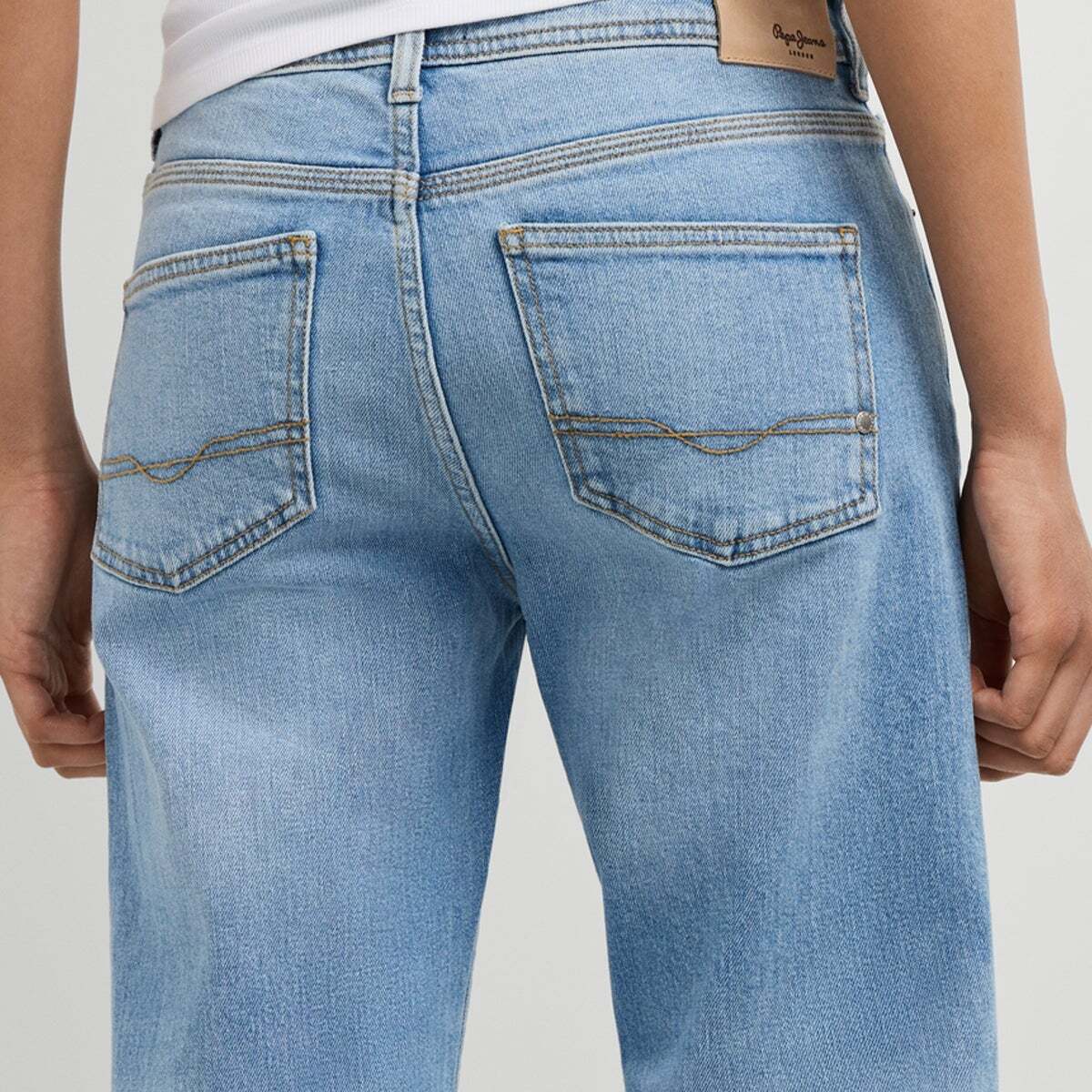 Arrow - Jean Coupe Regular, Taille Moyenne bleu clair vintage, PEPE JEANS