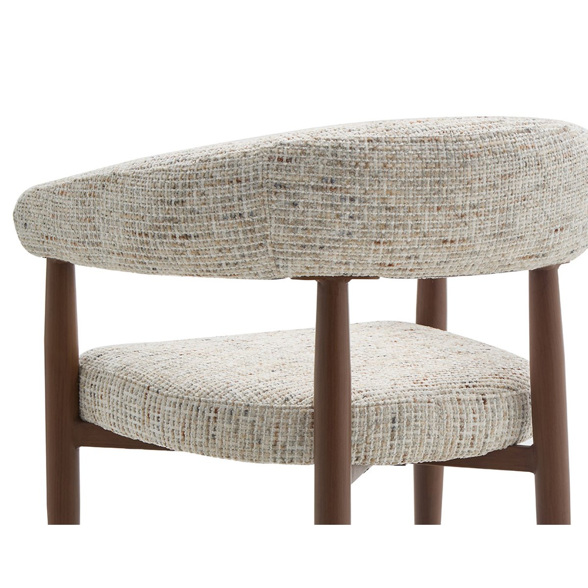 Lot de 2 fauteuils en tissu moucheté, NOUR beige, BEST MOBILIER