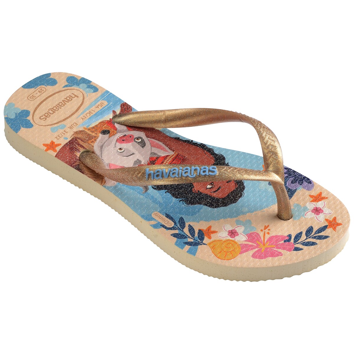 Infradito HAV KIDS SLIM PRINCESS beige, HAVAIANAS