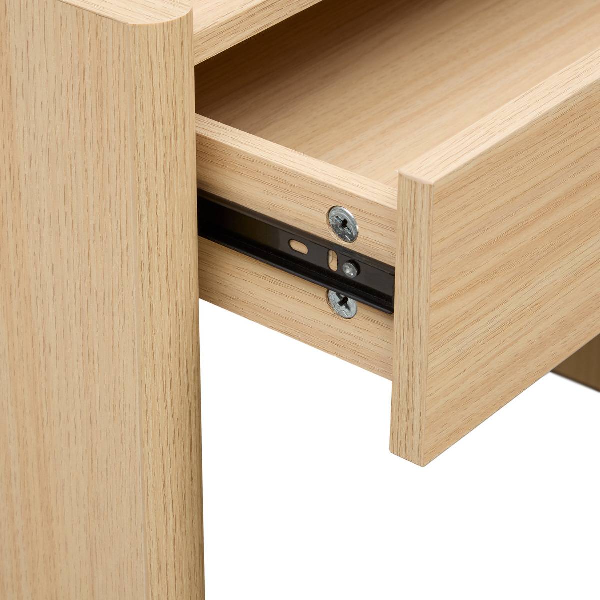 Bureau rectangulaire avec tiroir JOHN beige, ATMOSPHERA