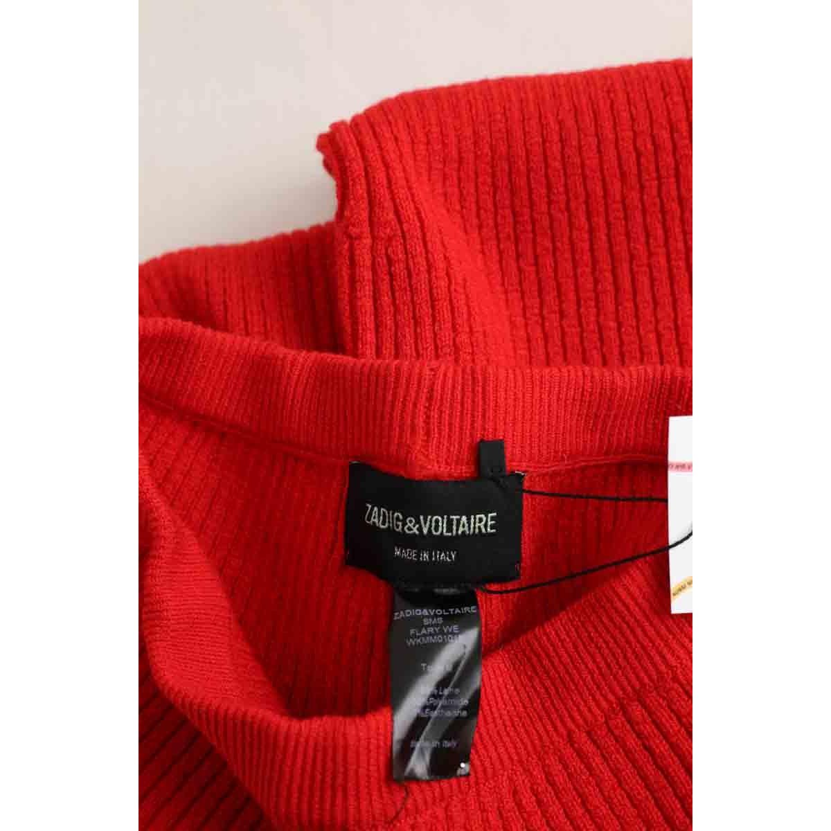 Pantalon droit - Très Bon État rouge, ZADIG&VOLTAIRE