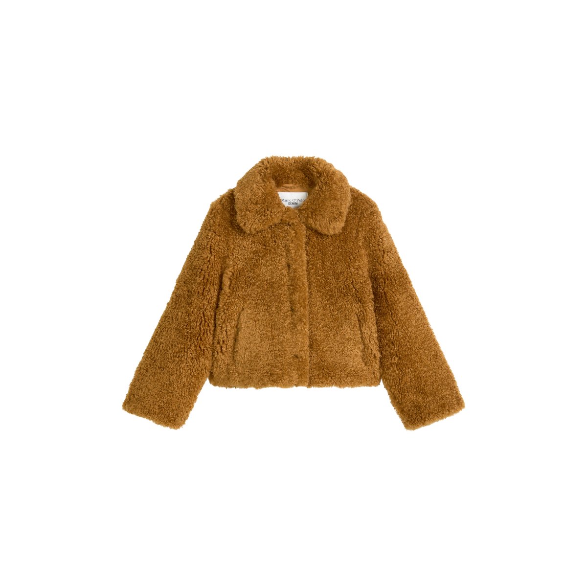 Veste en peluche régulière en peluche douce Curly marron, MARC O’POLO DENIM