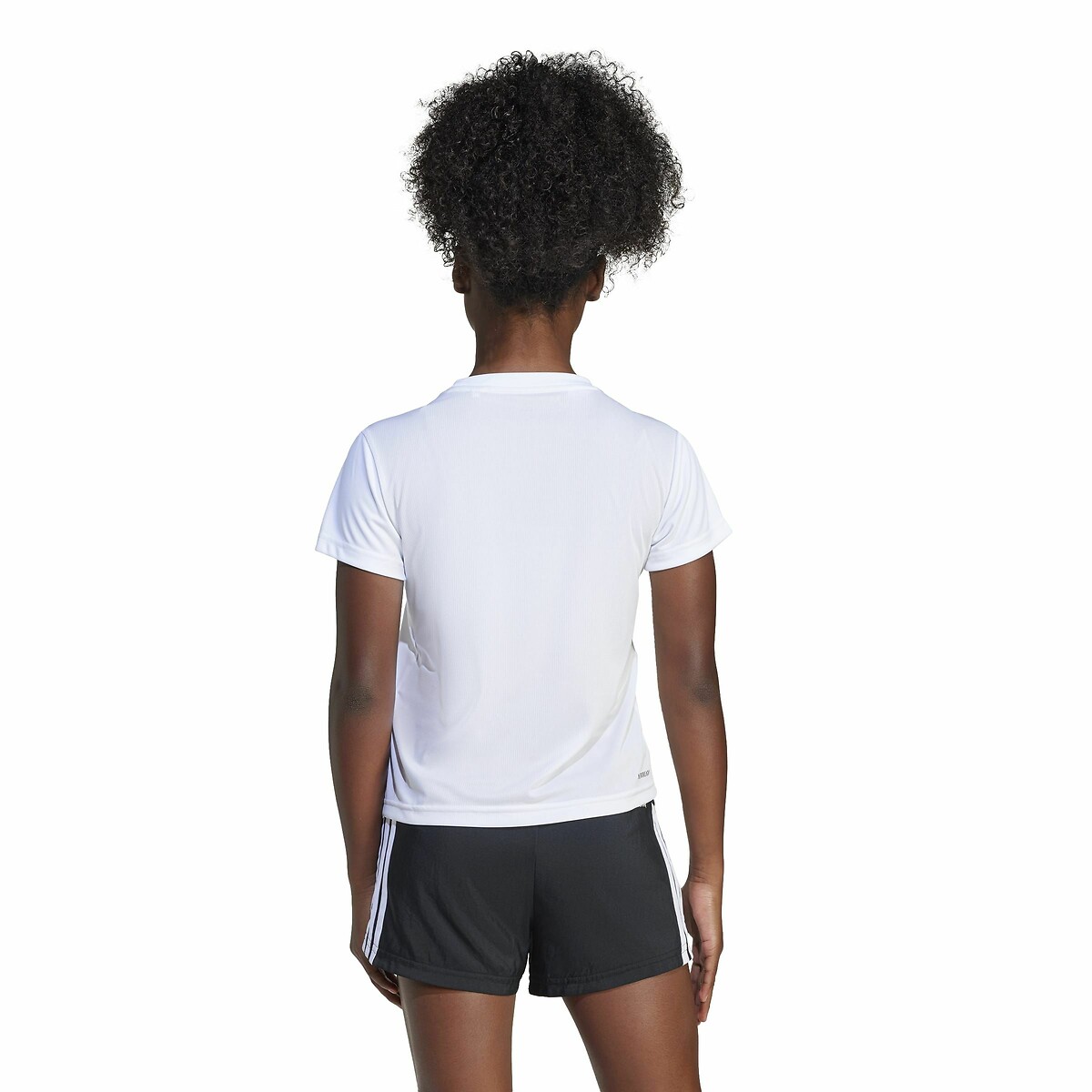 T-shirt manches courtes en polyester blanc, ADIDAS SPORTSWEAR