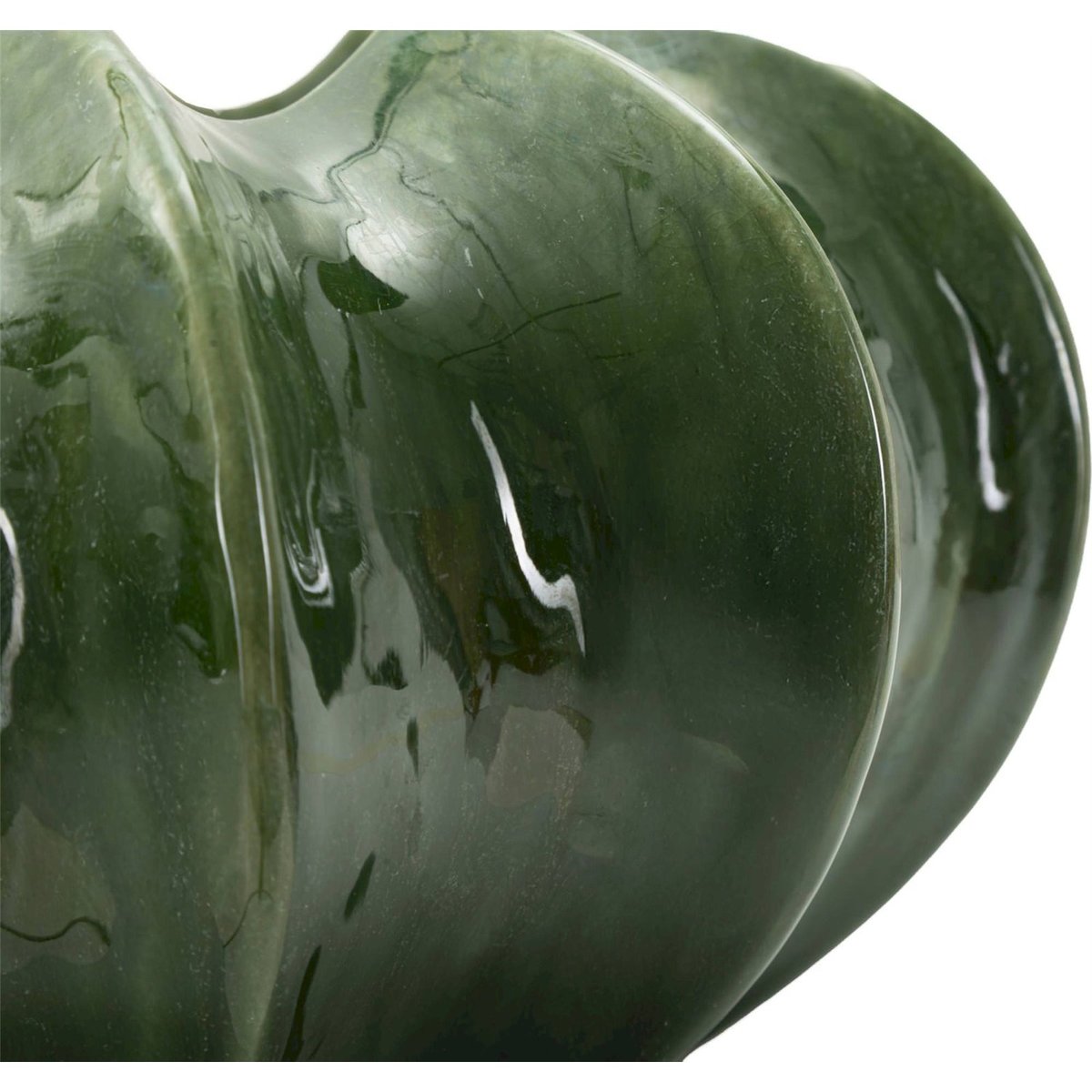 Cache-pot en céramique relief cactus MODERN vert brillant, RECOLLECTION