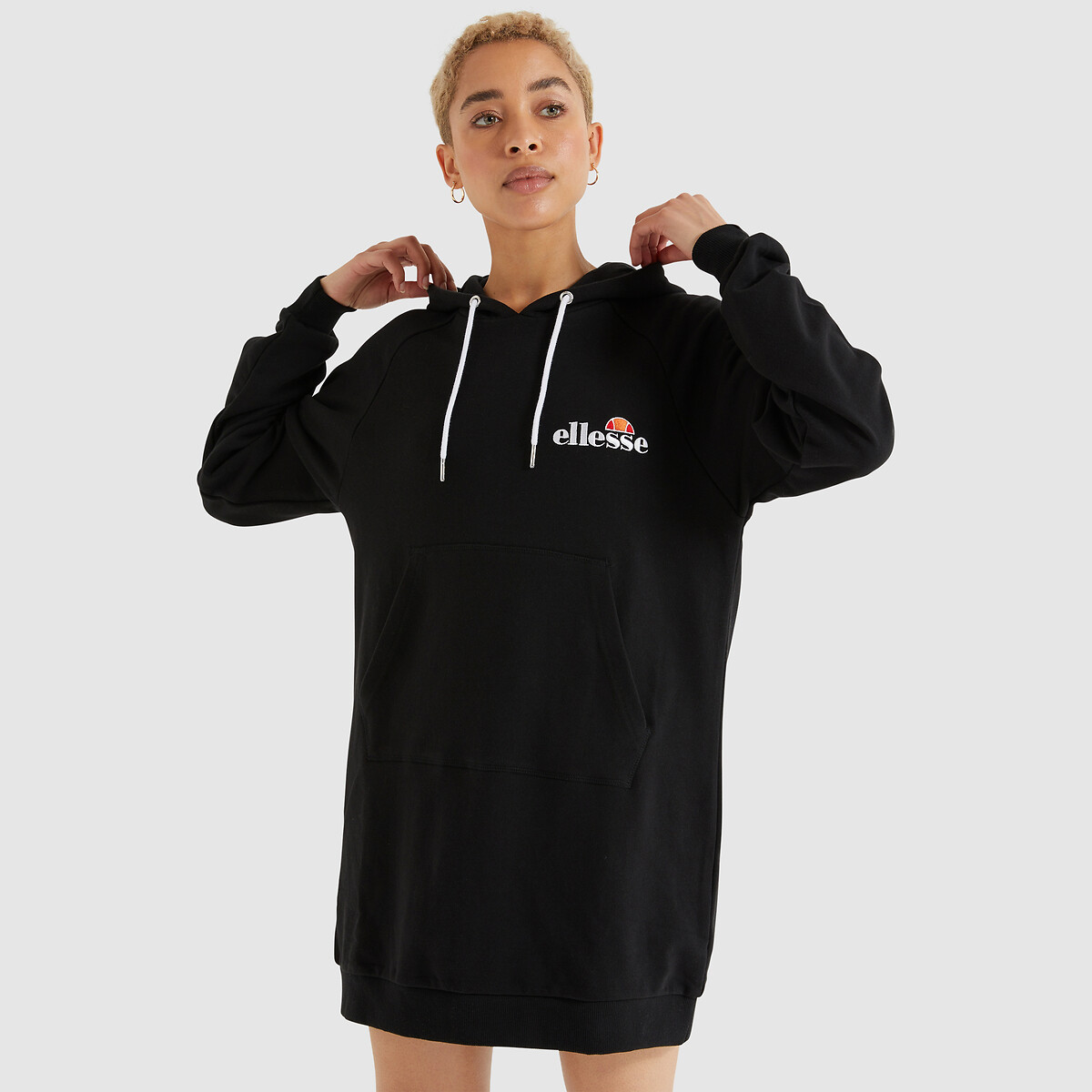 Robe sweat à capuche noir, ELLESSE