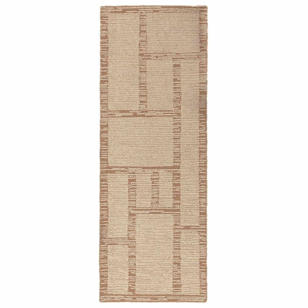 Tapis de couloir en laine HARRIS MODULA naturel, FLAIR RUGS