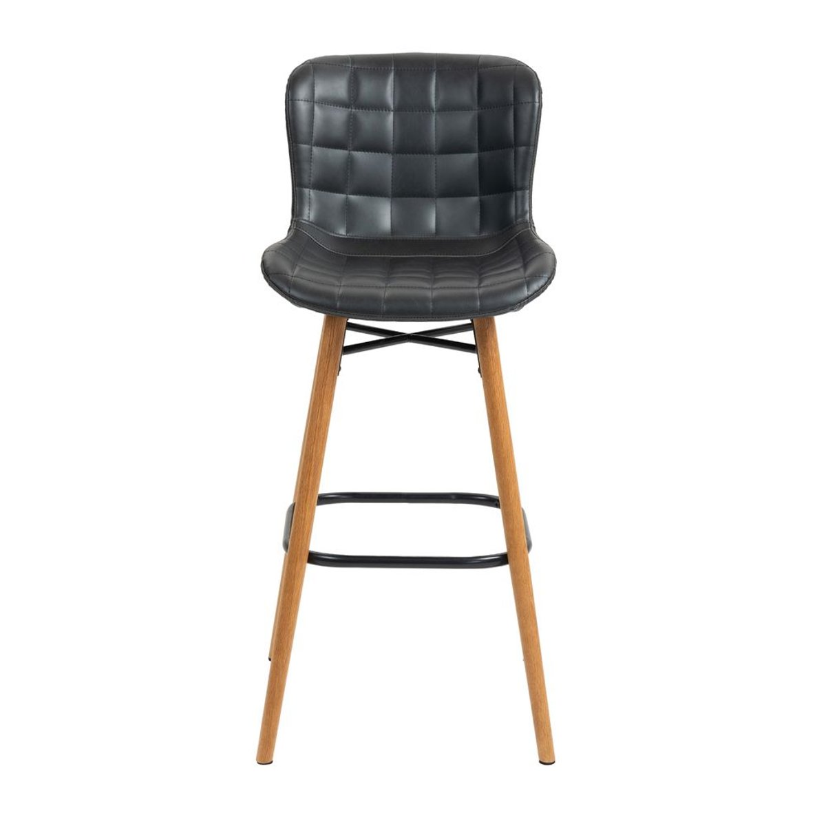 Chaise snack PU noir, ZAGO