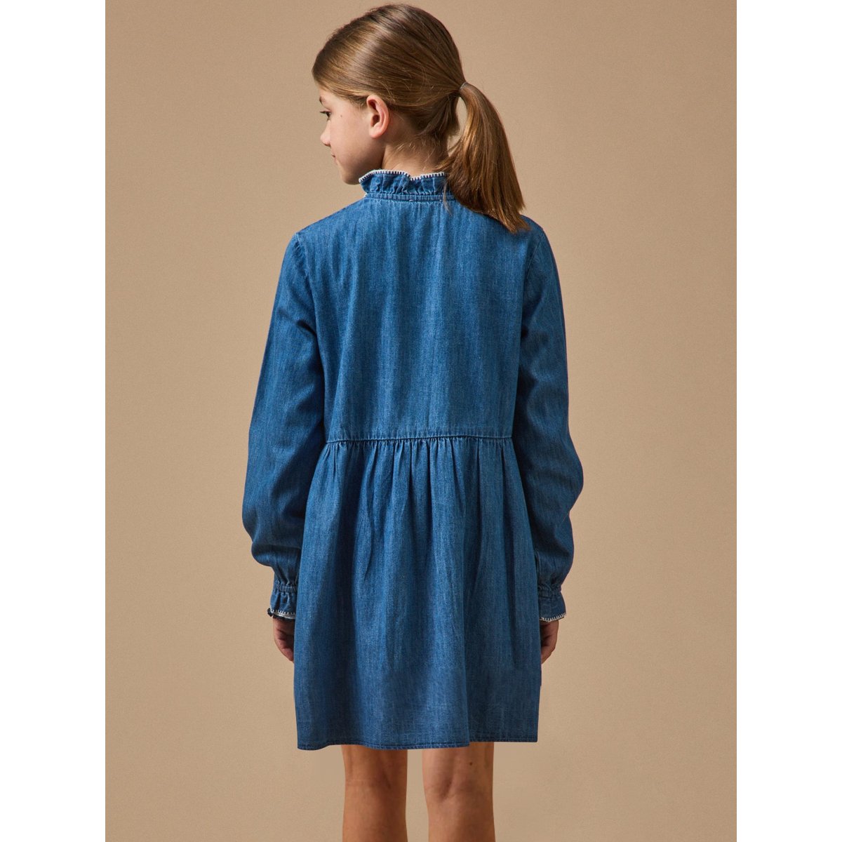 Robe en denim denim bleu, CYRILLUS