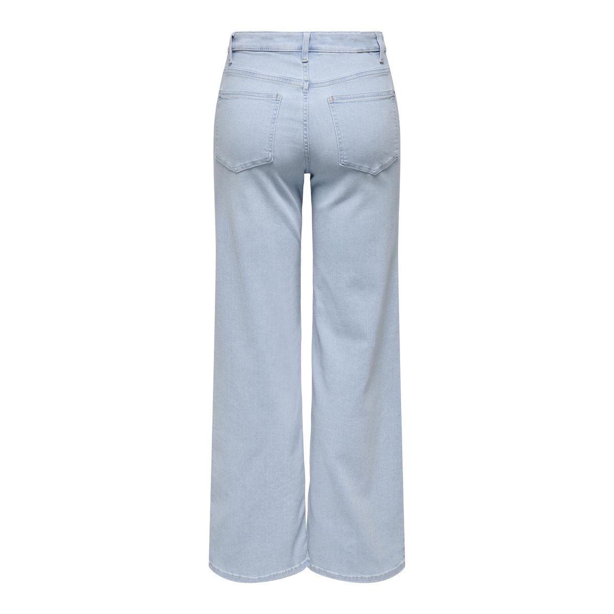 Jean à jambe large ONLMADISON Taille haute Wide Leg Fit Jeans light blue bleached denim, ONLY