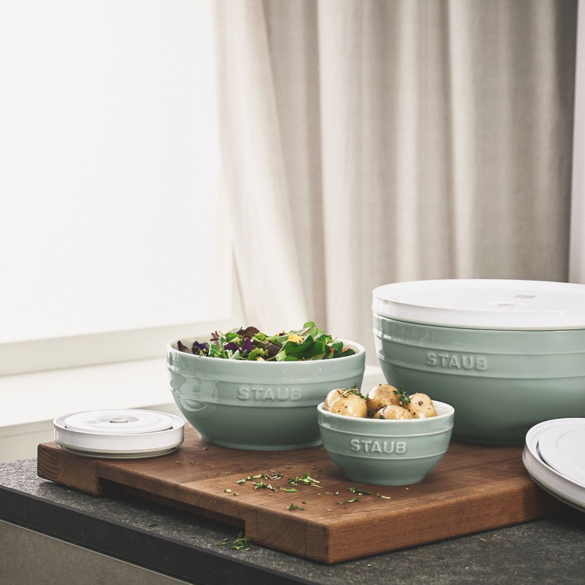 Bol 18 cm, Céramique, Eucalyptus eucalyptus, STAUB