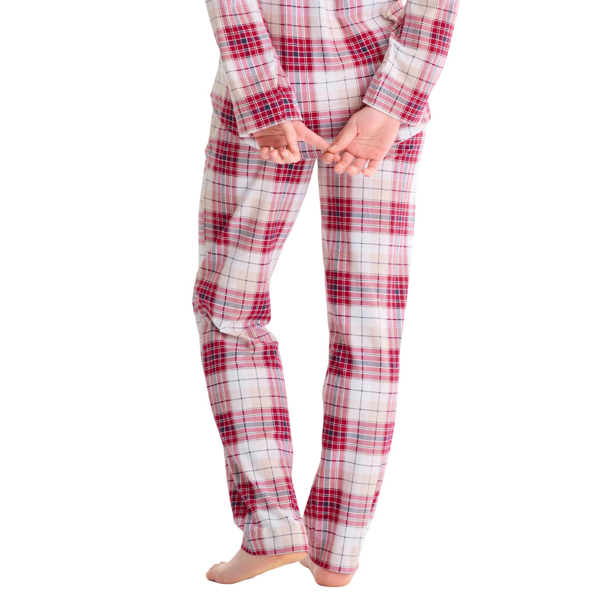 Bas pyjama pantalon long COSY NIGHTS rouge, LISCA