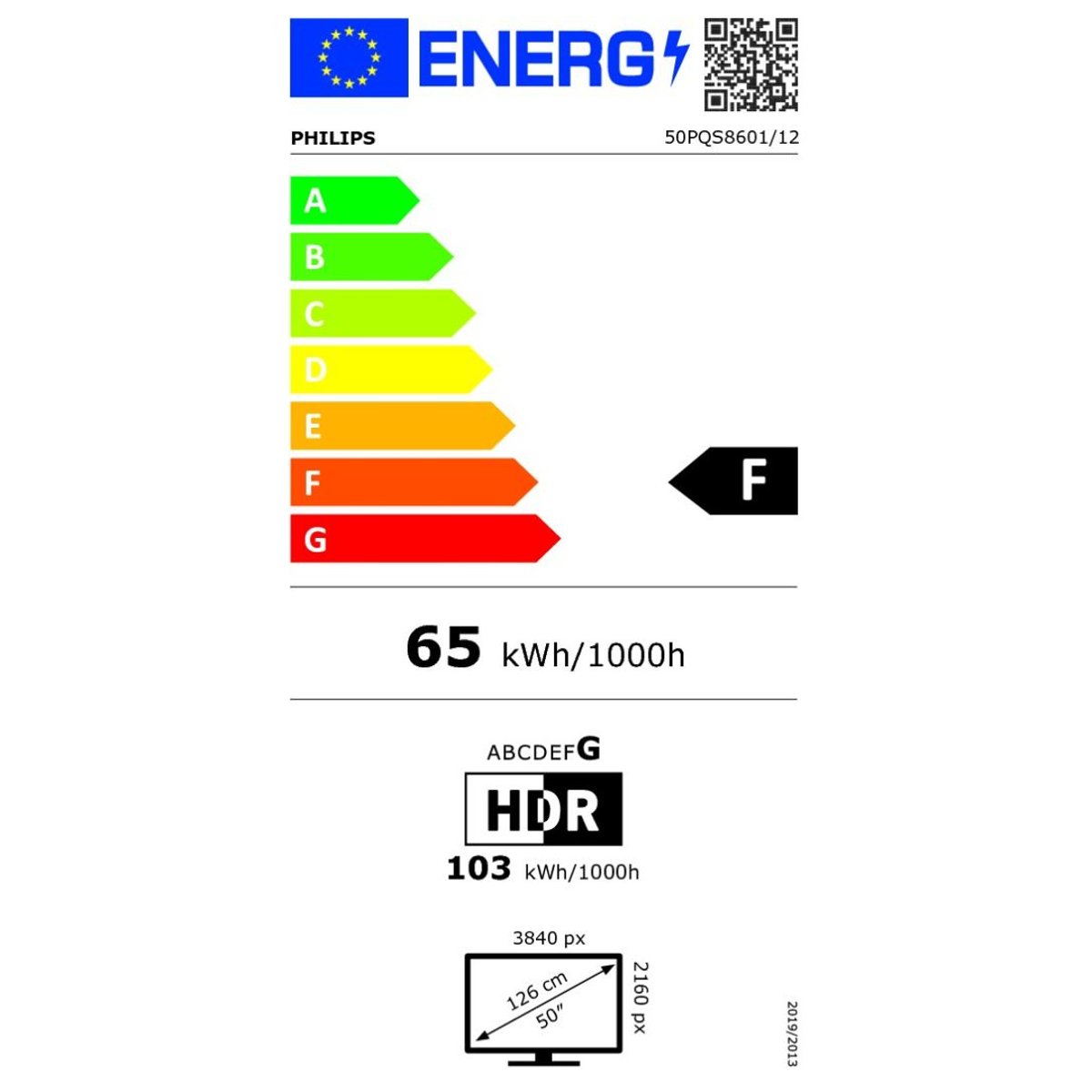 Televiseurs led de 46 a 52 pouces 50PQS8601/12 noir, PHILIPS