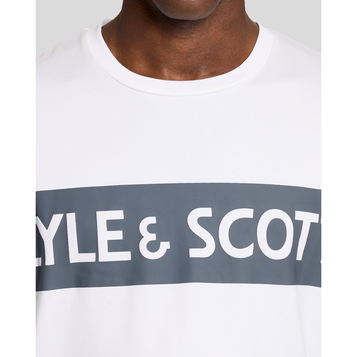 T-shirt Sports logo blanc, LYLE & SCOTT
