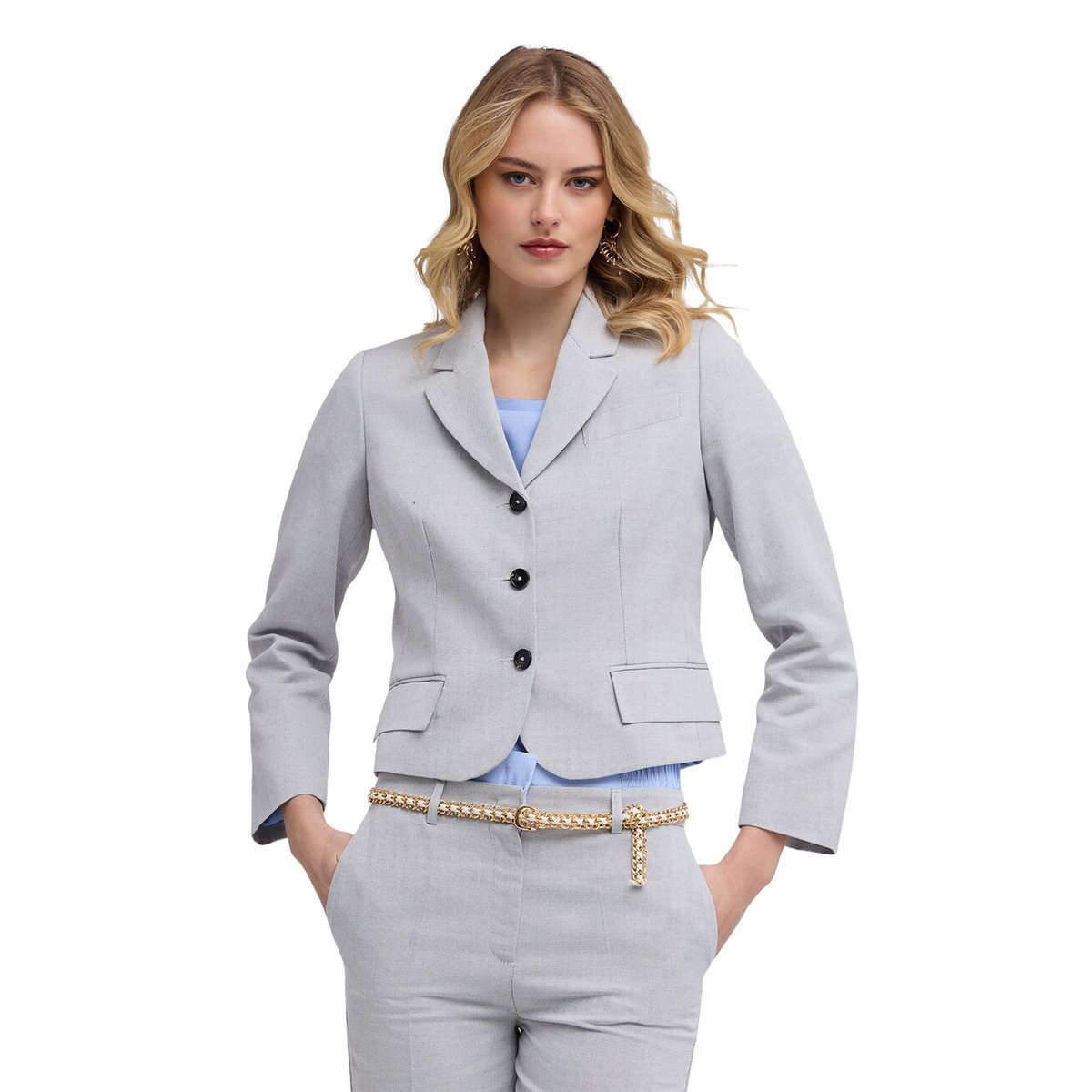 Blazer slim gris, MOTIVI
