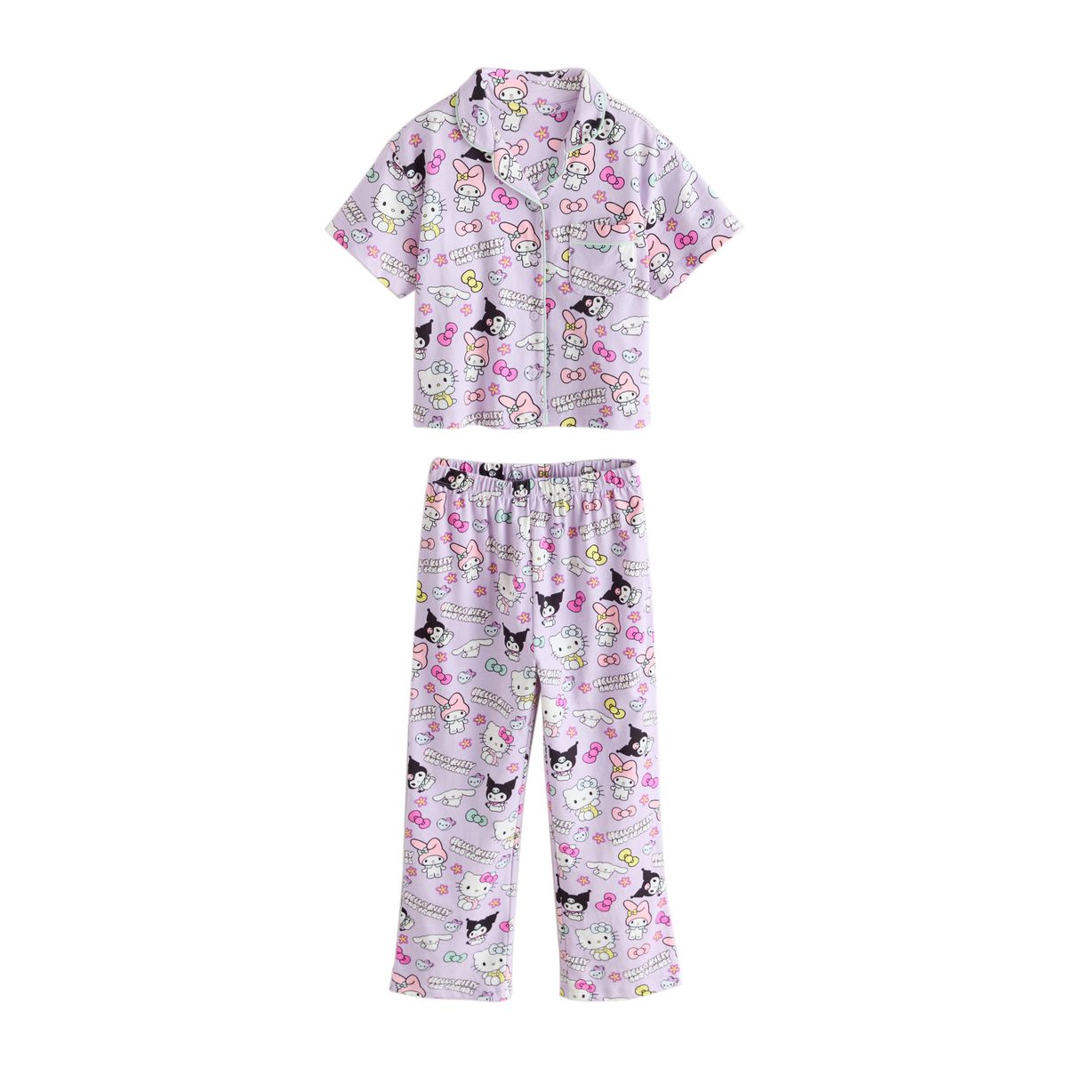 Pyjama boutonné hello kitty violet lilas, NEXT