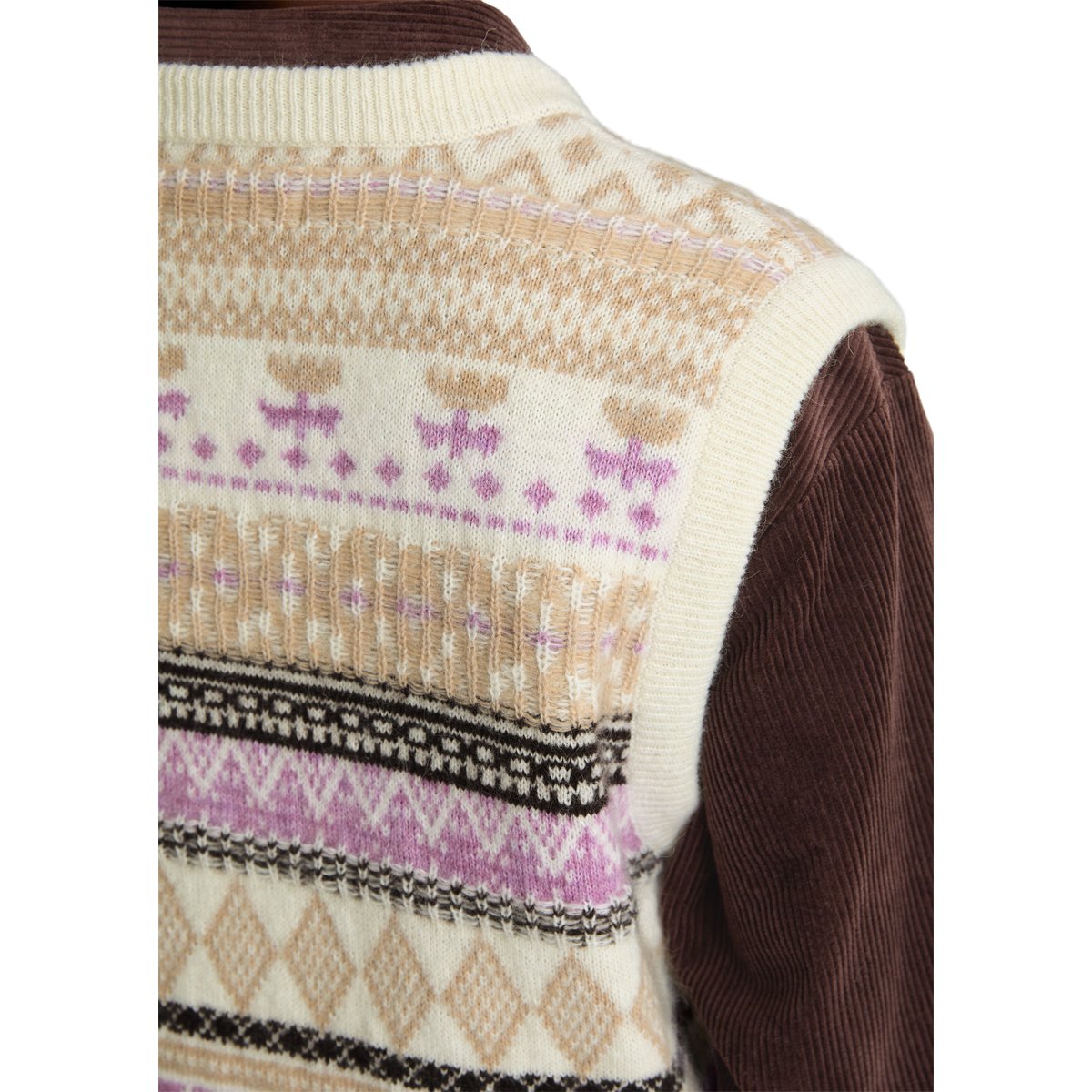 Gilet sans manches en maille, court en un mélange doux d'alpaga, de laine vierge et de viscose blanc, MARC O’POLO DENIM