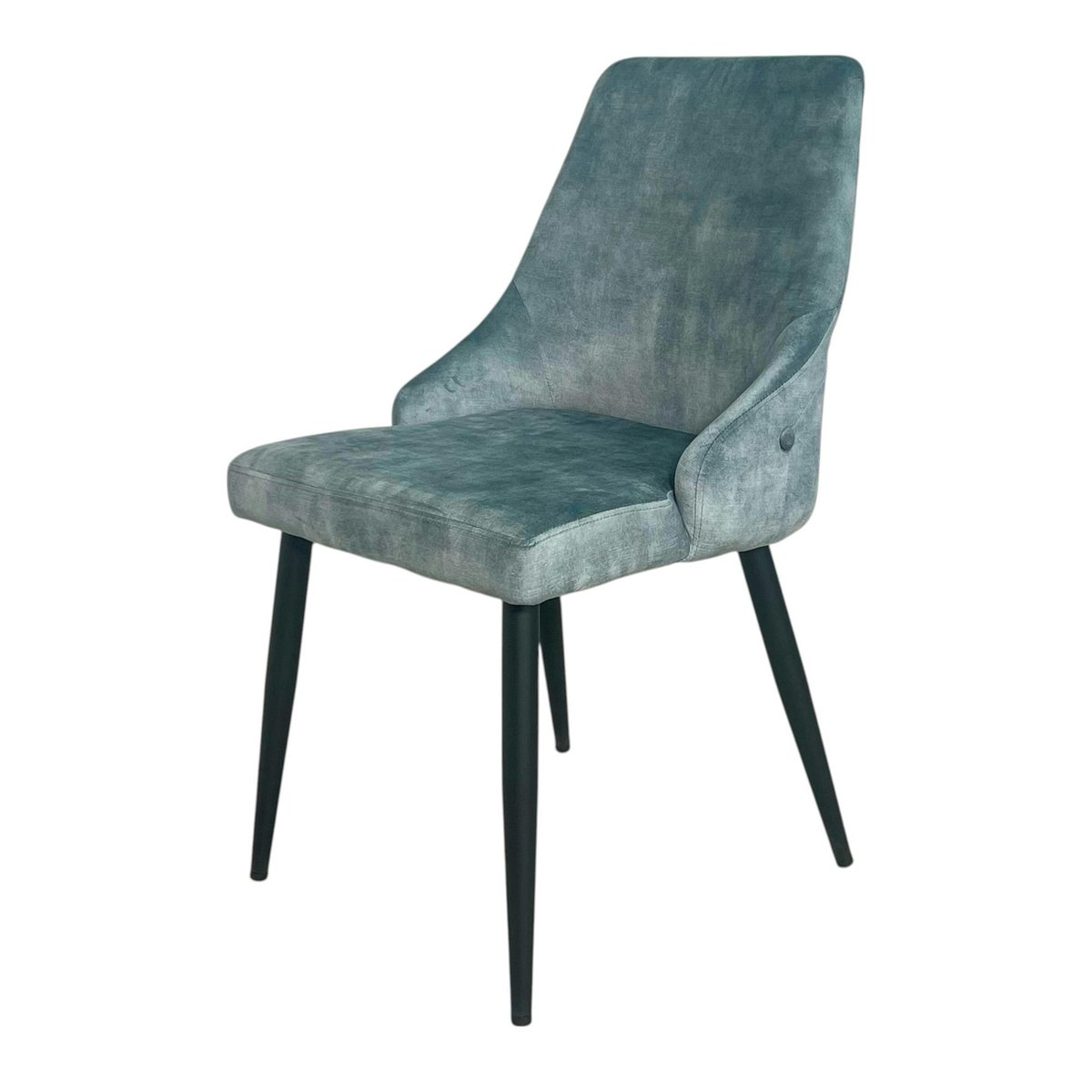 Chaise en velours (lot de 2) MALMOE bleu, PIER IMPORT