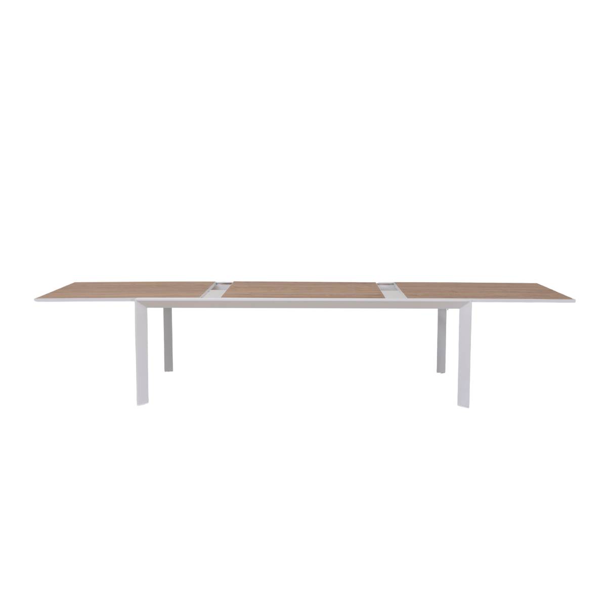 Table de jardin en aluminium AYDEN blanc, MADE IN MEUBLES