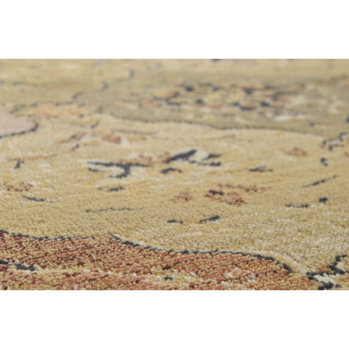 Tapis tissé à poils courts - GABIRO beige, THEKO