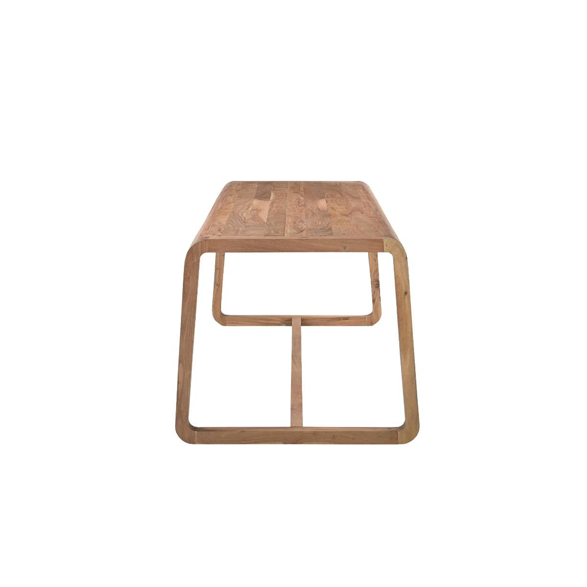 Table à manger en bois d'acacia KALANI bois clair, MADE IN MEUBLES 