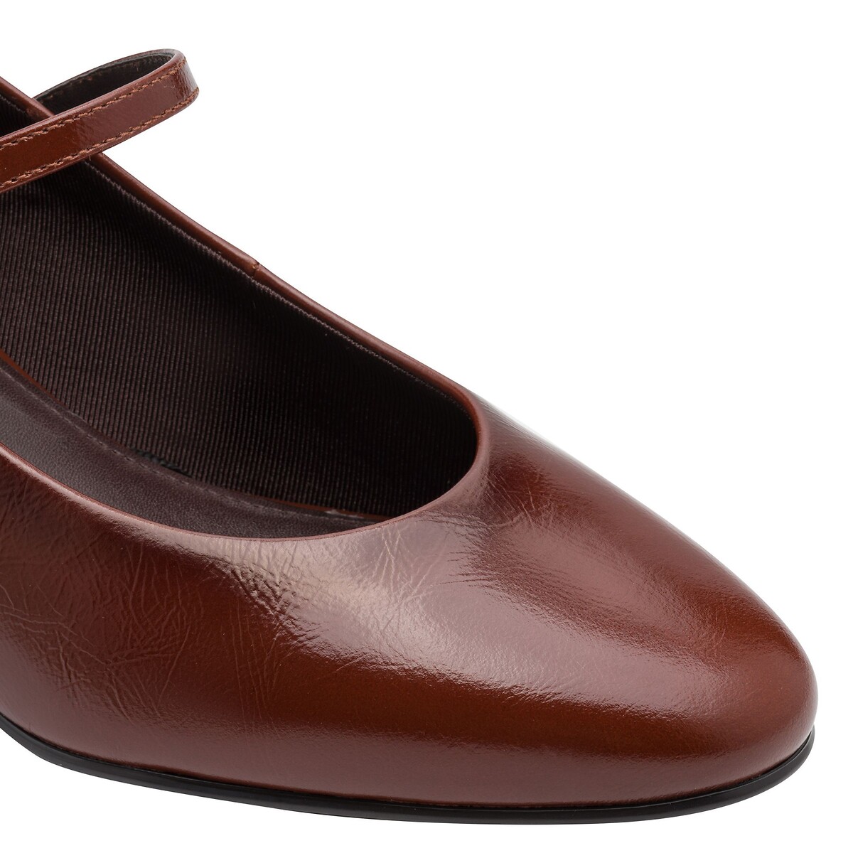 Baby-Ballerinas mit Absätzen, Leder cognac, TAMARIS