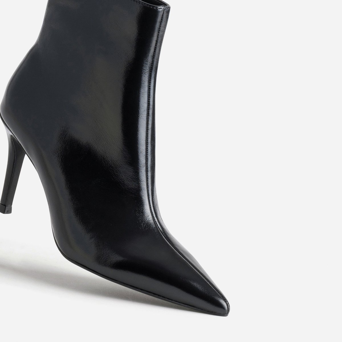 Boots À Talon en cuir NICOLINE noir, ERAM