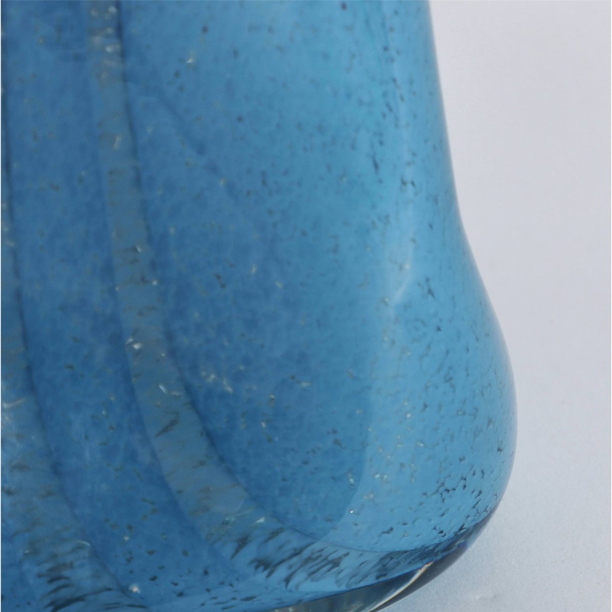 Vase décoratif en verre finition brillante bleu intense finition brillante, RECOLLECTION
