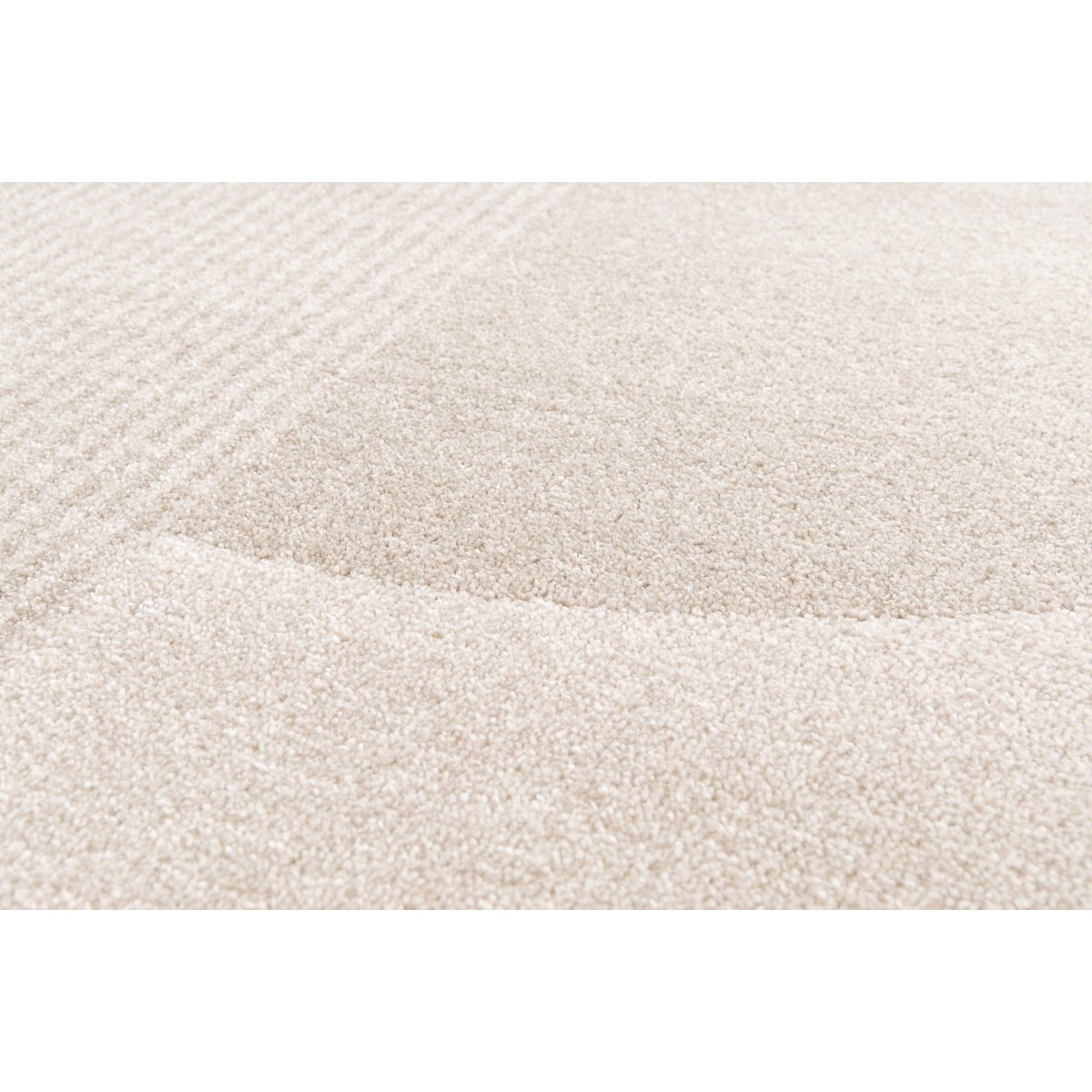 Tapis super doux très graphique PHOEBUS beige sable, AFK LIVING