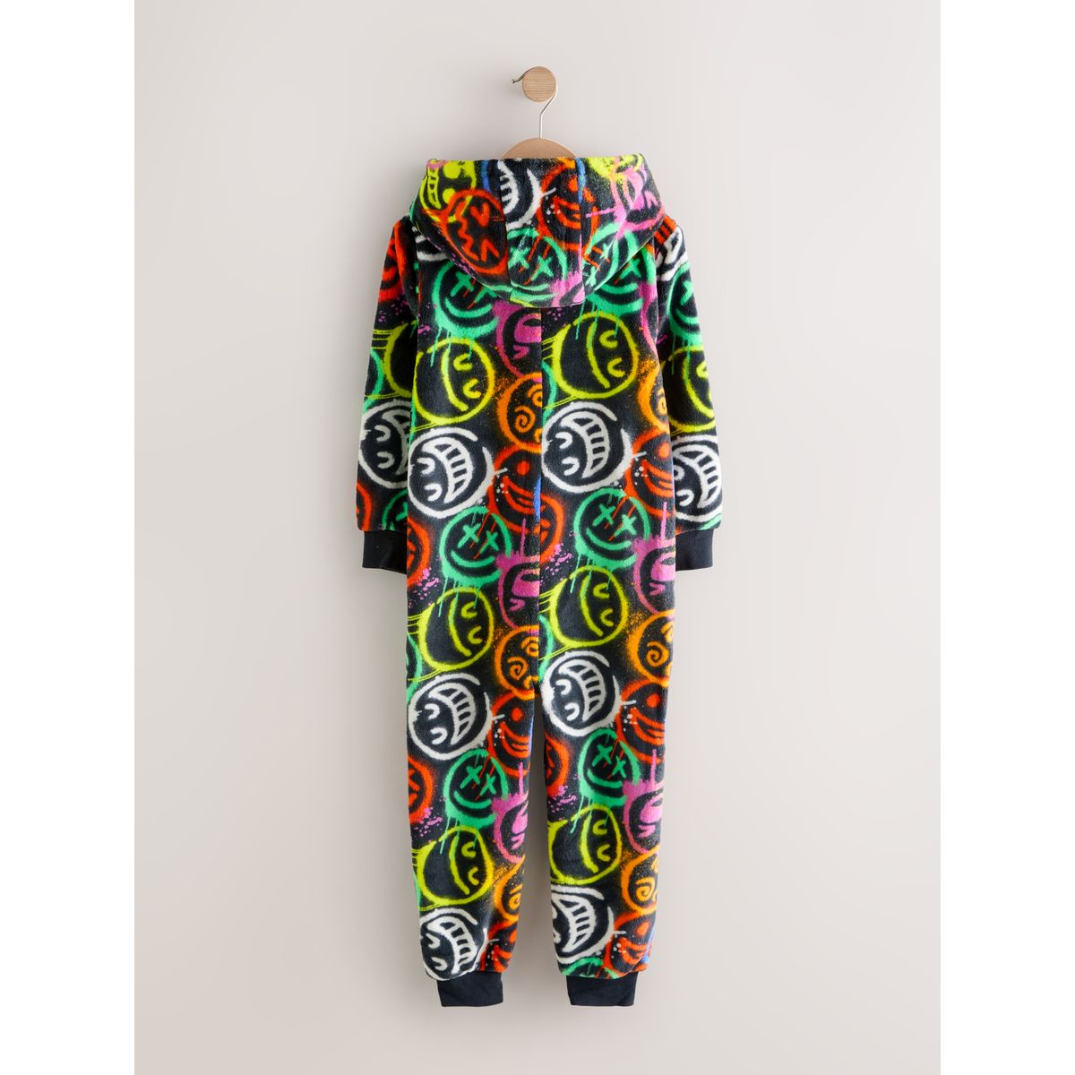 Combinaison en polaire visage souriant bleu/vert/rouge/jaune, NEXT
