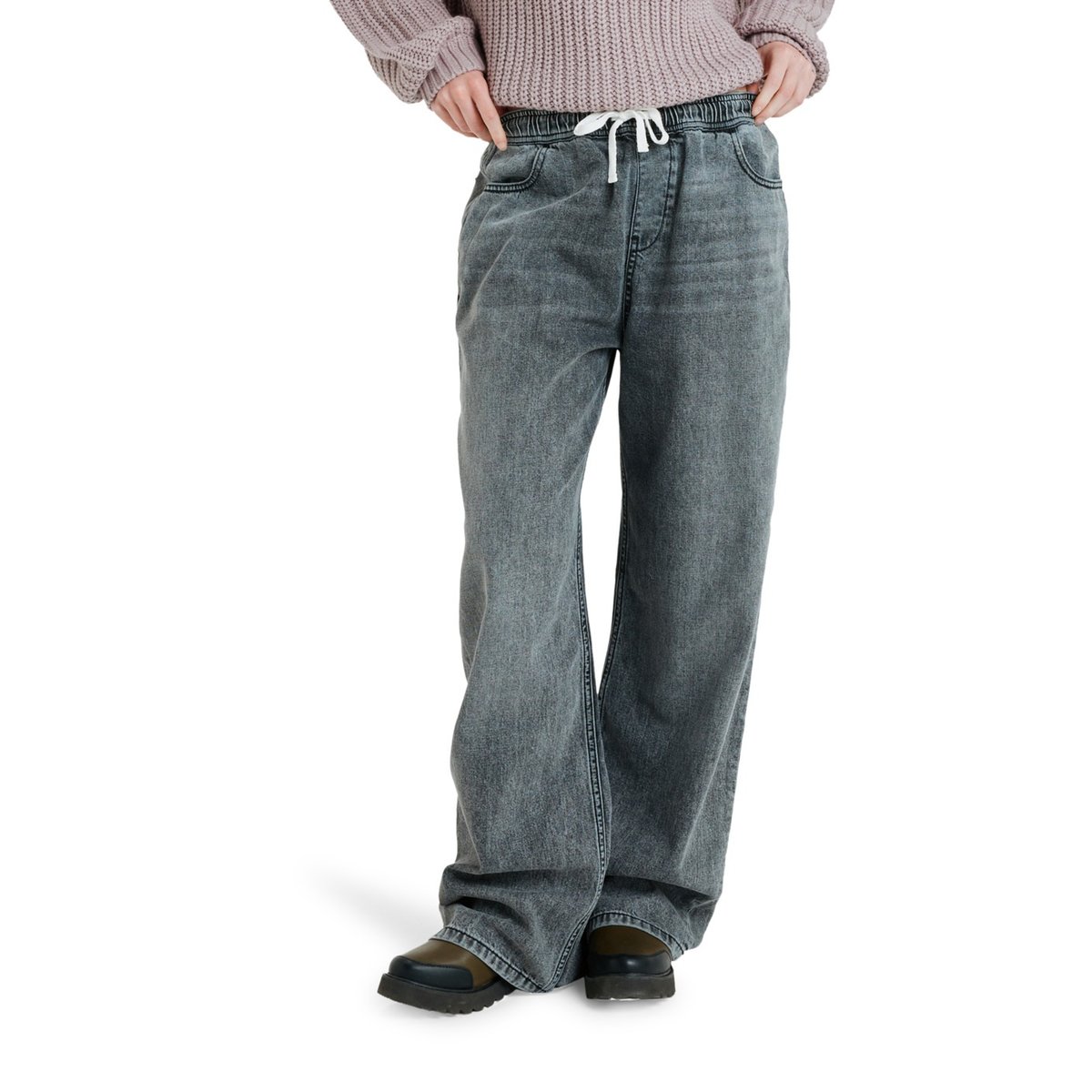 Jean décontracté STUNNING VIEW MID GREY. gris mid grey, ROXY